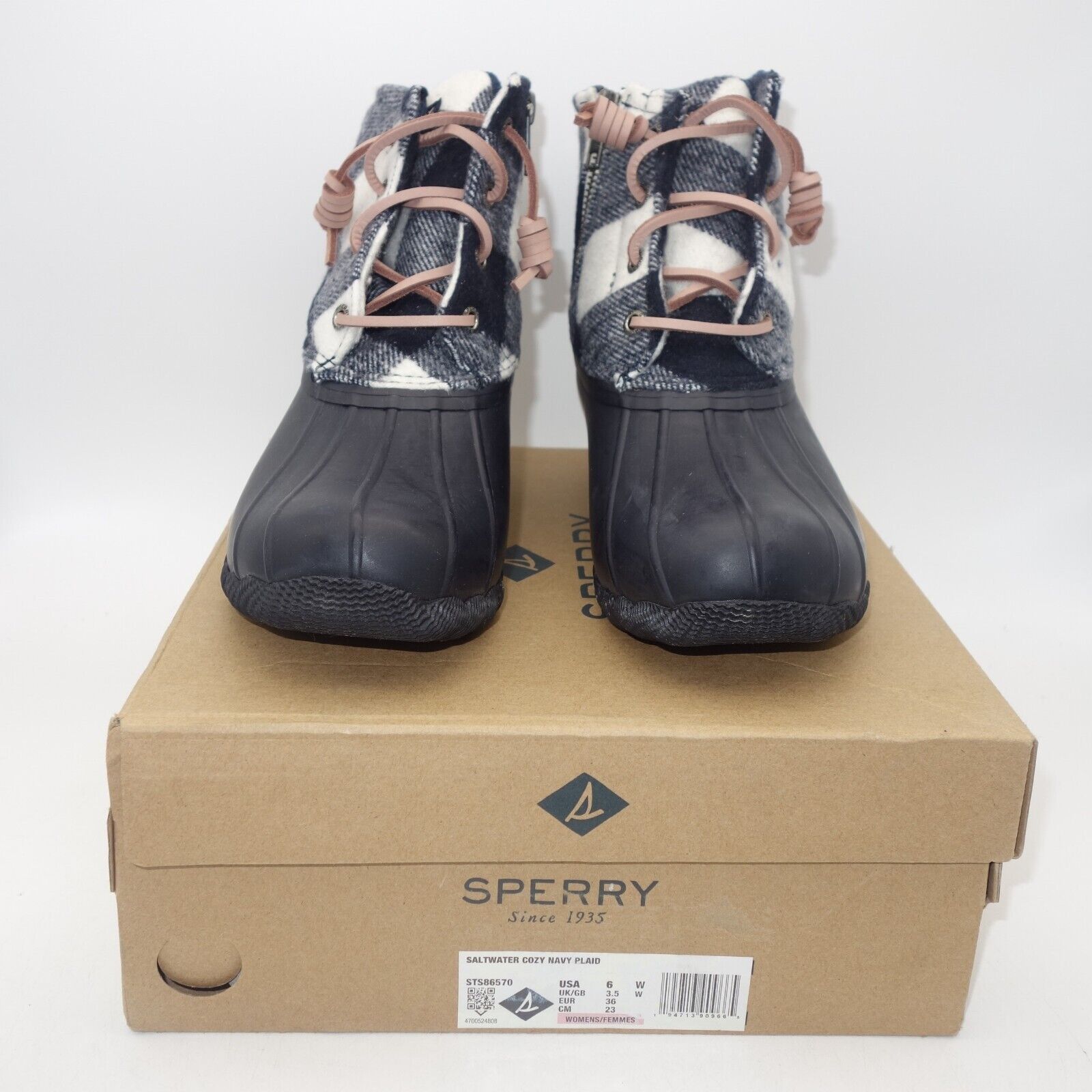 Sperry NEW Sperry Saltwater Cozy Wool Blue Duck Winter Boots Size US 6 / IT 36 - 3 Thumbnail