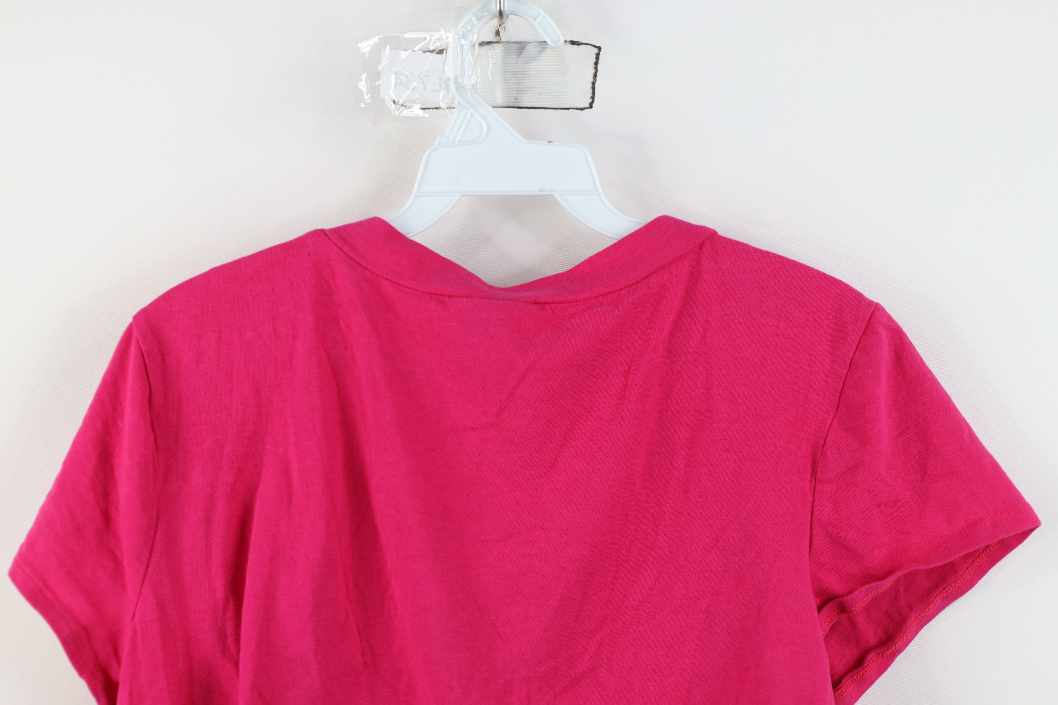 Vintage Vintage 90s Y2K Babydoll Lace Cropped Cardigan Shirt Pink Size XXL / US 16-18 / IT 52-54 - 14 Thumbnail