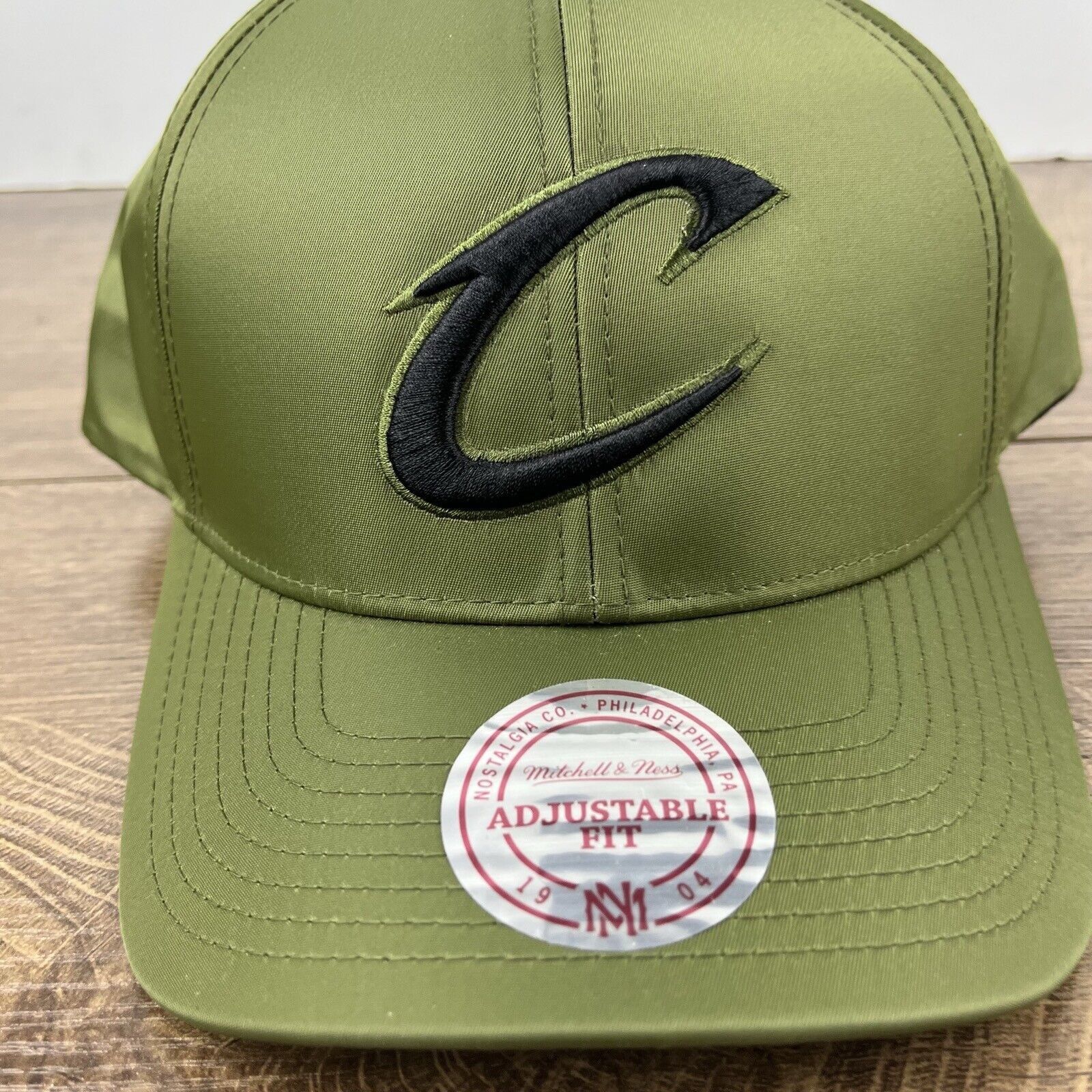 Mitchell & Ness Cleveland Cavaliers Snapback Hat Green Cap Adjustable Green Size ONE SIZE - 7 Thumbnail