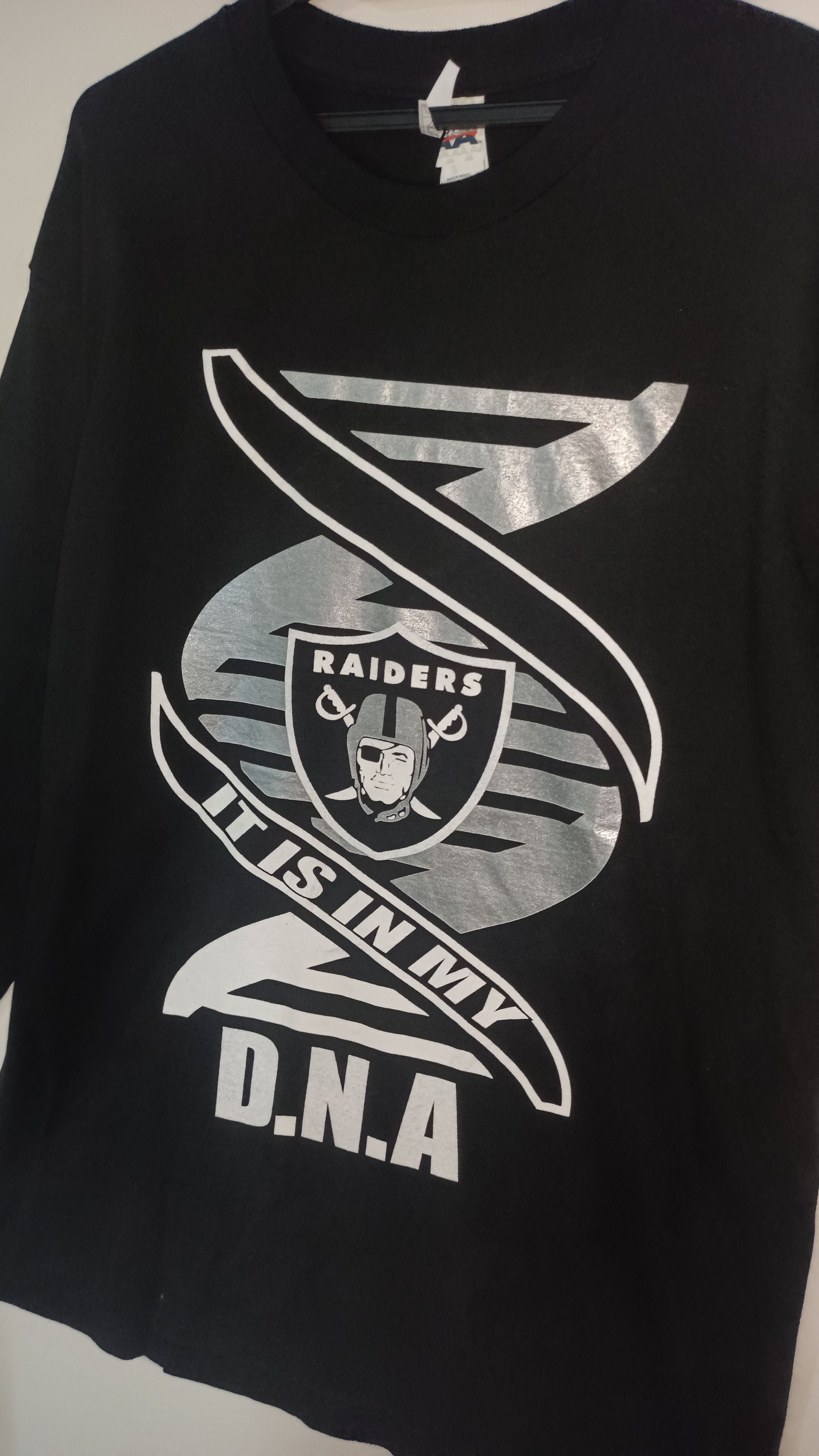 NFL × Sports Specialties Vintage🔥🔥 Raiders Big Logo Long Sleeve Size US L / EU 52-54 / 3 - 4 Thumbnail