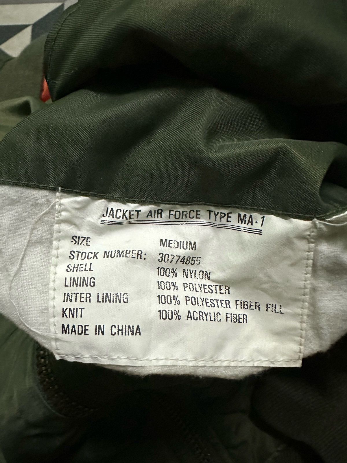 Other US air force type ma-1 reversible bomber jacket Size US M / EU 48-50 / 2 - 9 Thumbnail