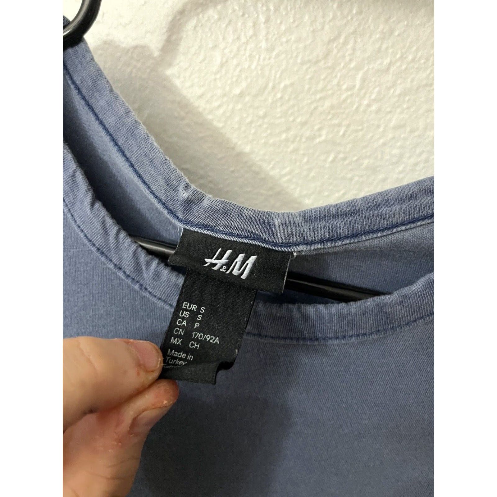 H&M H&M Oversized Pocket Tee Shirt Men’s Solid Blue Striped Size Small Size US S / EU 44-46 / 1 - 3 Thumbnail