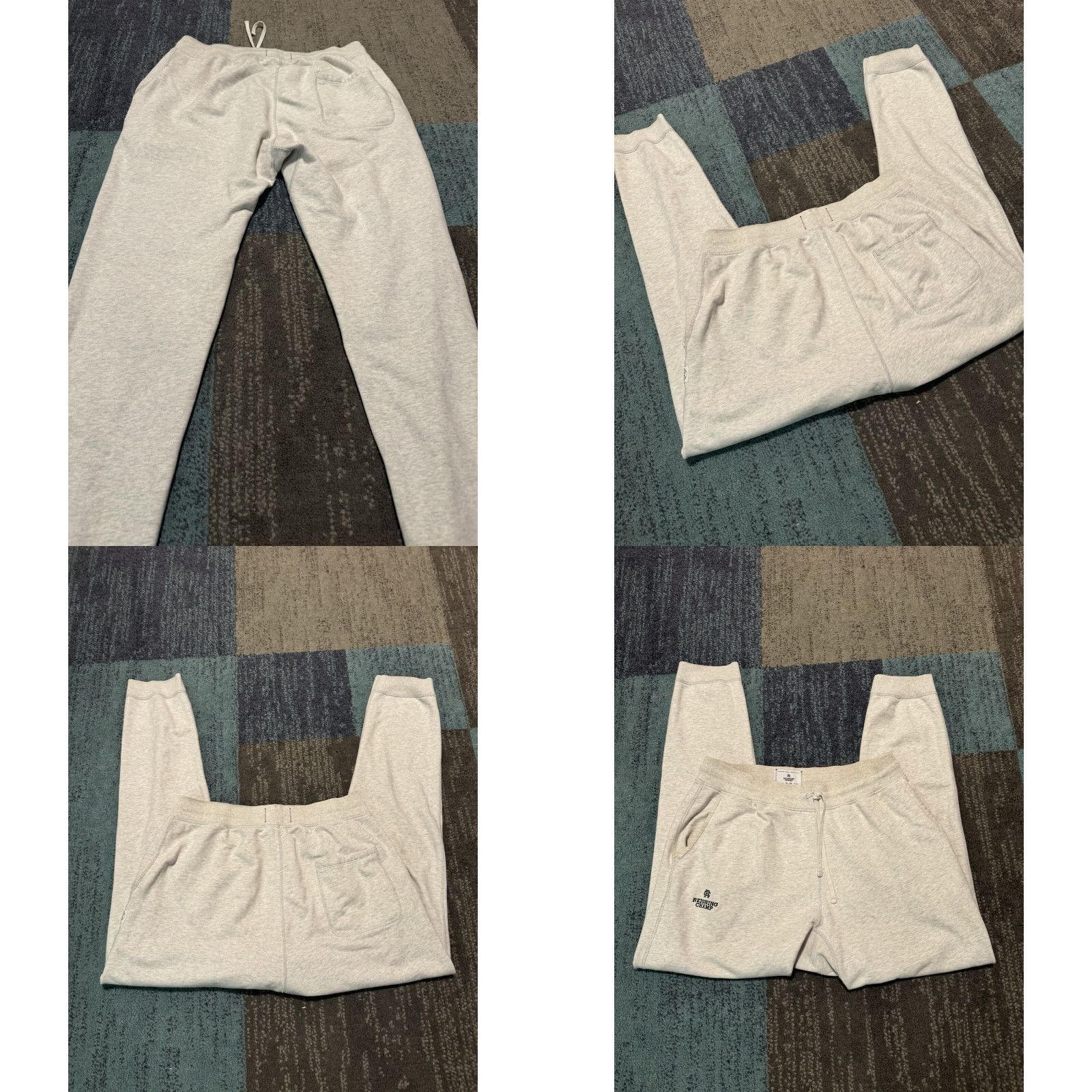 Reigning Champ VINTAGE Reigning Champ Midweight Terry Slim Sweatpant in Grey Size XL Size US 36 / EU 52 - 8 Thumbnail