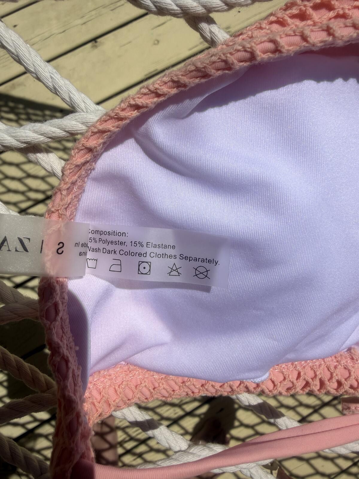 Other ZAFUL Women Triangle String Two Piece Bikini Tie Shell Size ONE SIZE - 7 Thumbnail