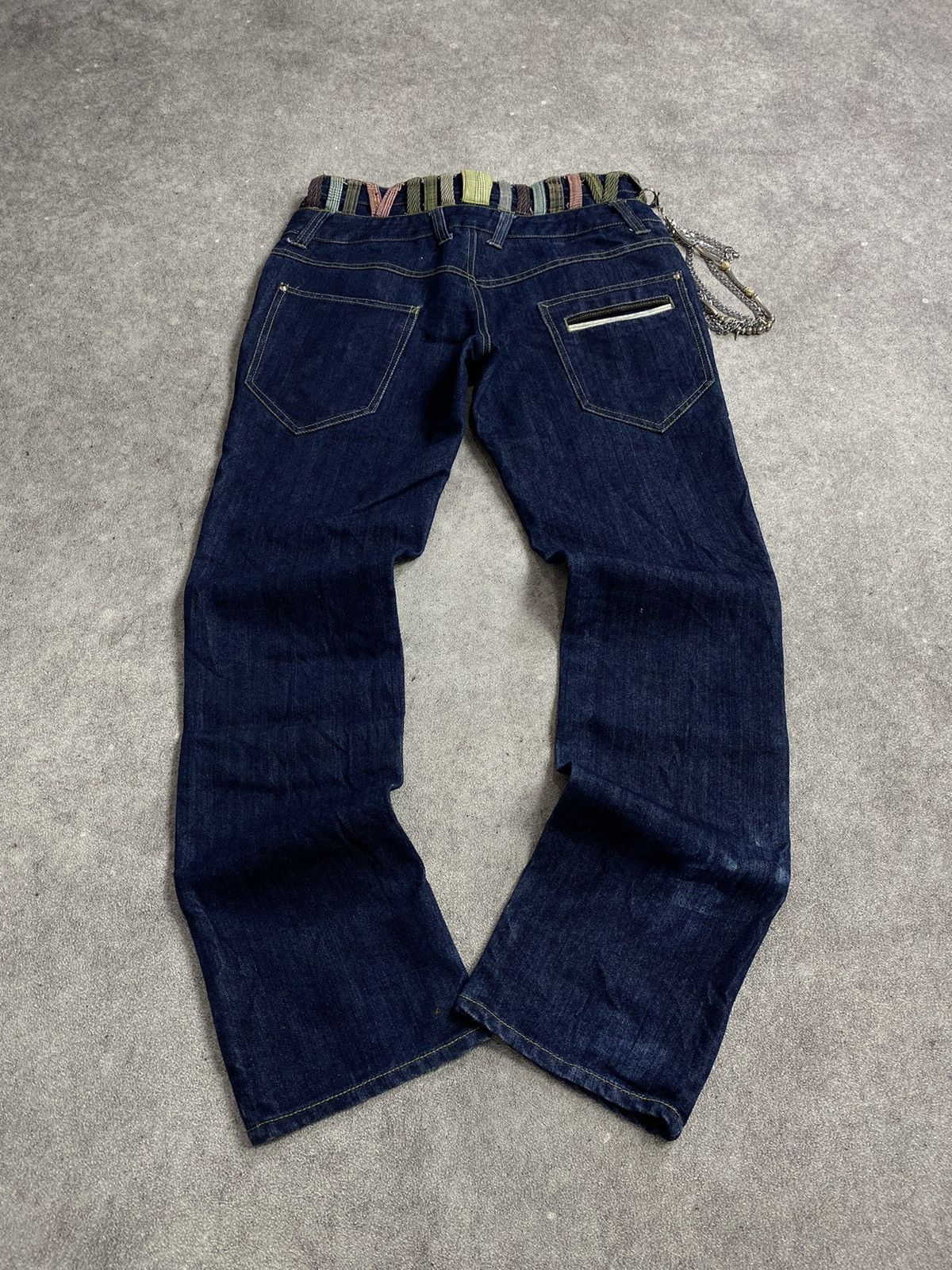 If Six Was Nine × Japanese Brand × Le Grande Bleu (L.G.B.) Many Dope Double Waist Denim Pant Size US 31 - 2 Thumbnail