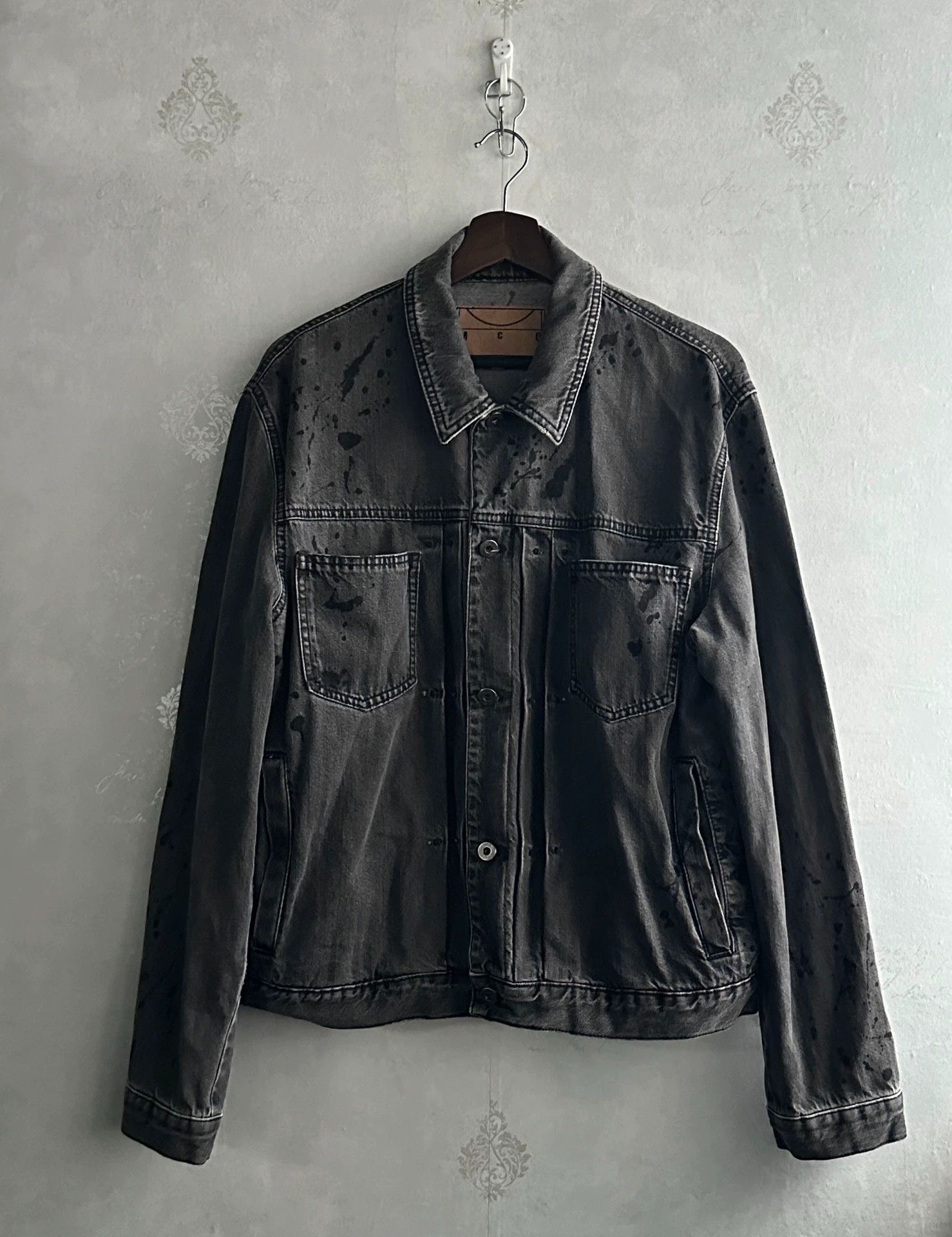 Alexander McQueen Alexander McQueen McQ Splatter Wash Denim Jacket Size US L / EU 52-54 / 3 - 1 Thumbnail
