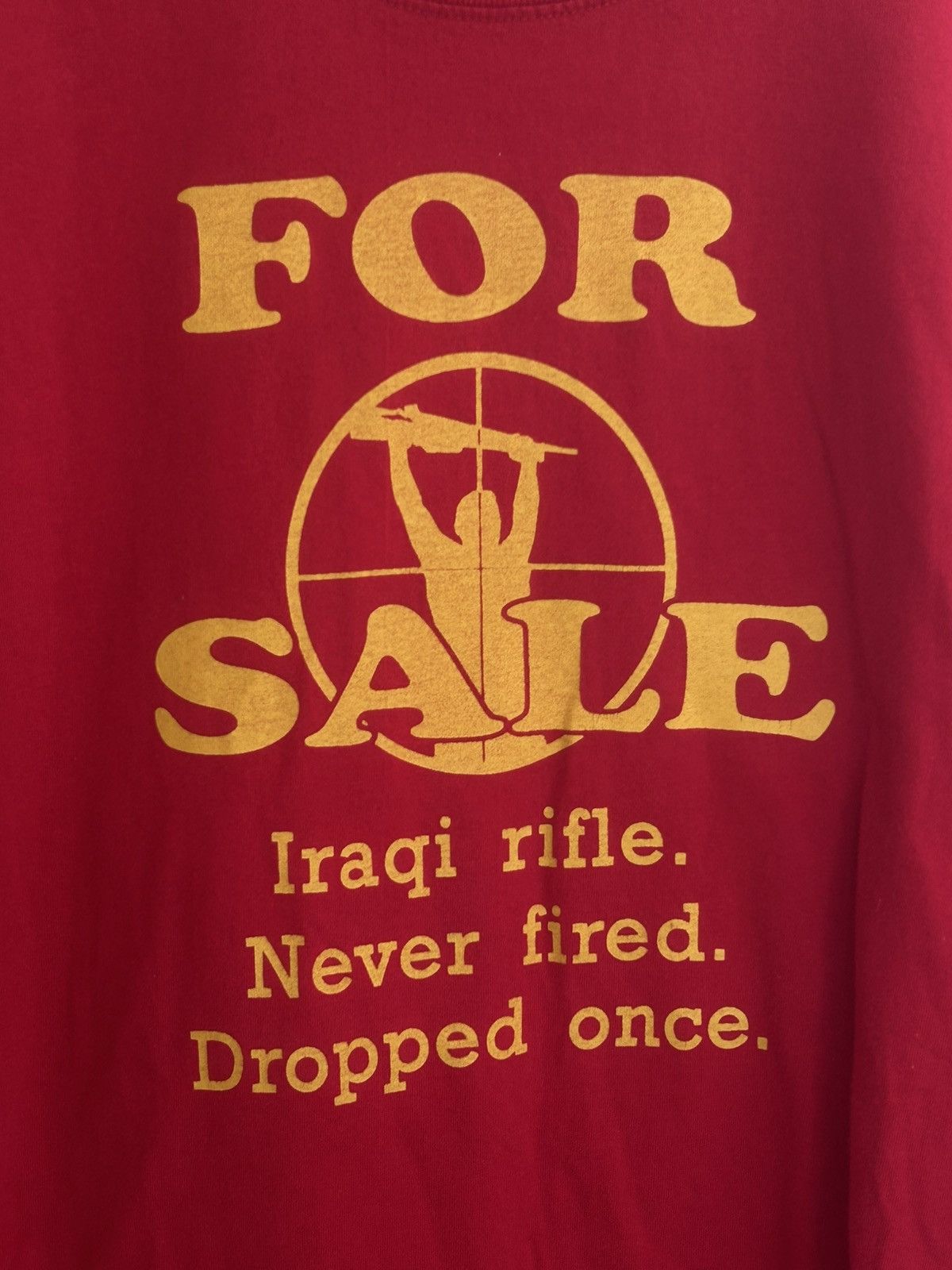 Vintage Vintage Iraqi Rifle For Sale Funny War Graphic T-shirt Size US XXL / EU 58 / 5 - 3 Thumbnail