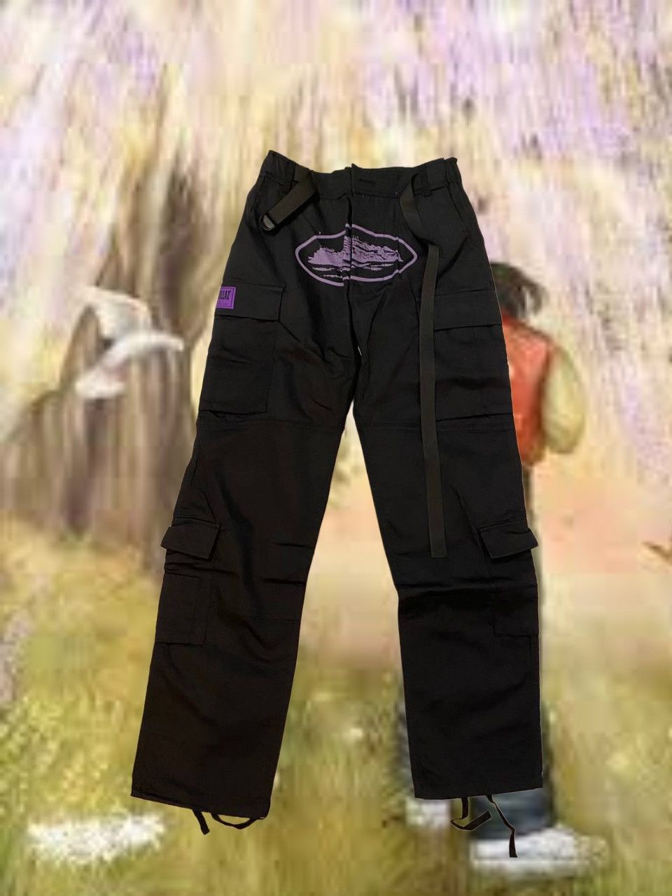 Corteiz Cargo Pants Back / Purple