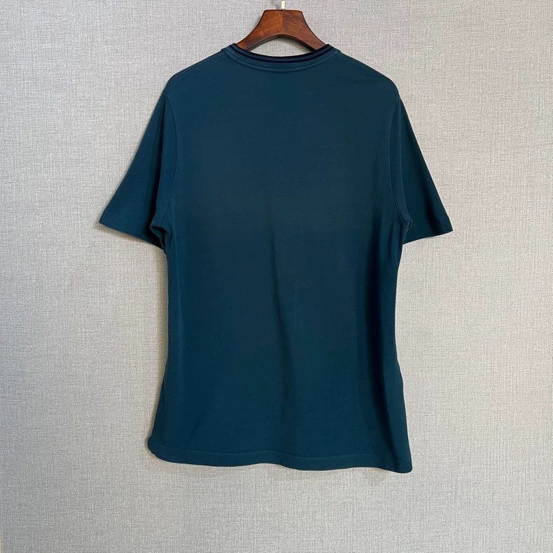 Hermes Hermes Blue Pocket TShirt with Logo-2506 Size US XL / EU 56 / 4 - 2 Thumbnail