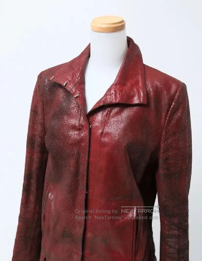 Ann Demeulemeester Lava Leather Jacket.