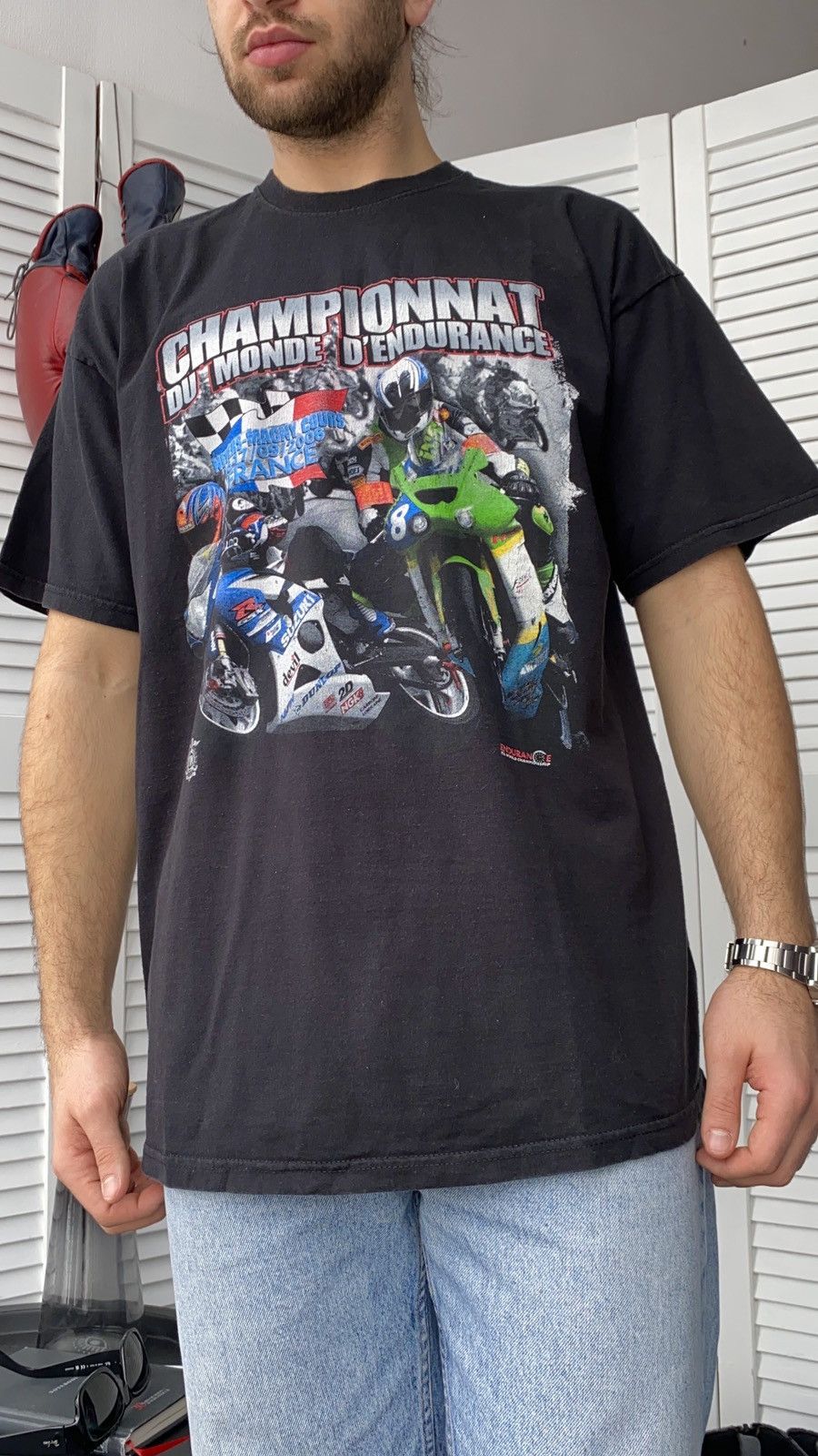 Vintage Vintage 00s Suzuki Moto Racing Y2K Tee Shirt Size US L / EU 52-54 / 3 - 5 Thumbnail