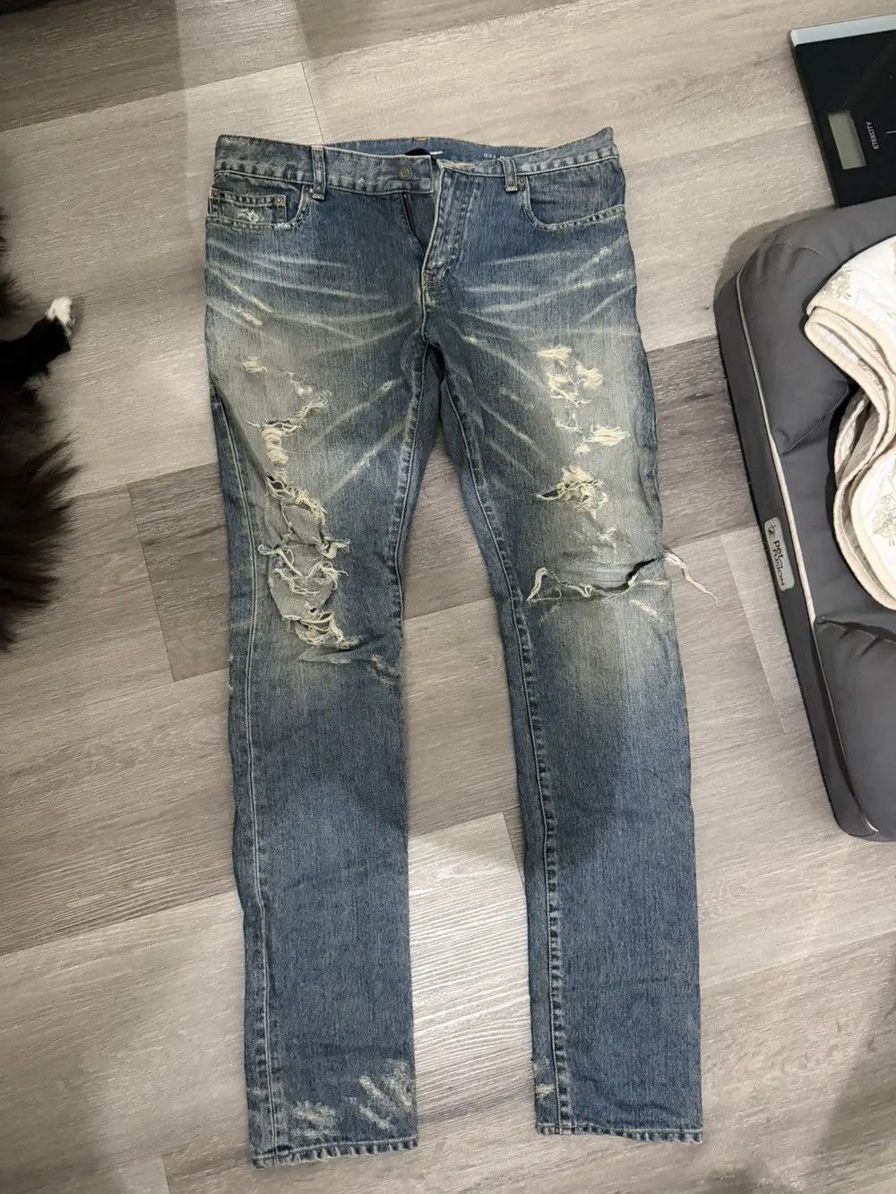 Saint Laurent Paris Saint Laurent 2013 Big Crash Denim Size US 33 - 1 Thumbnail