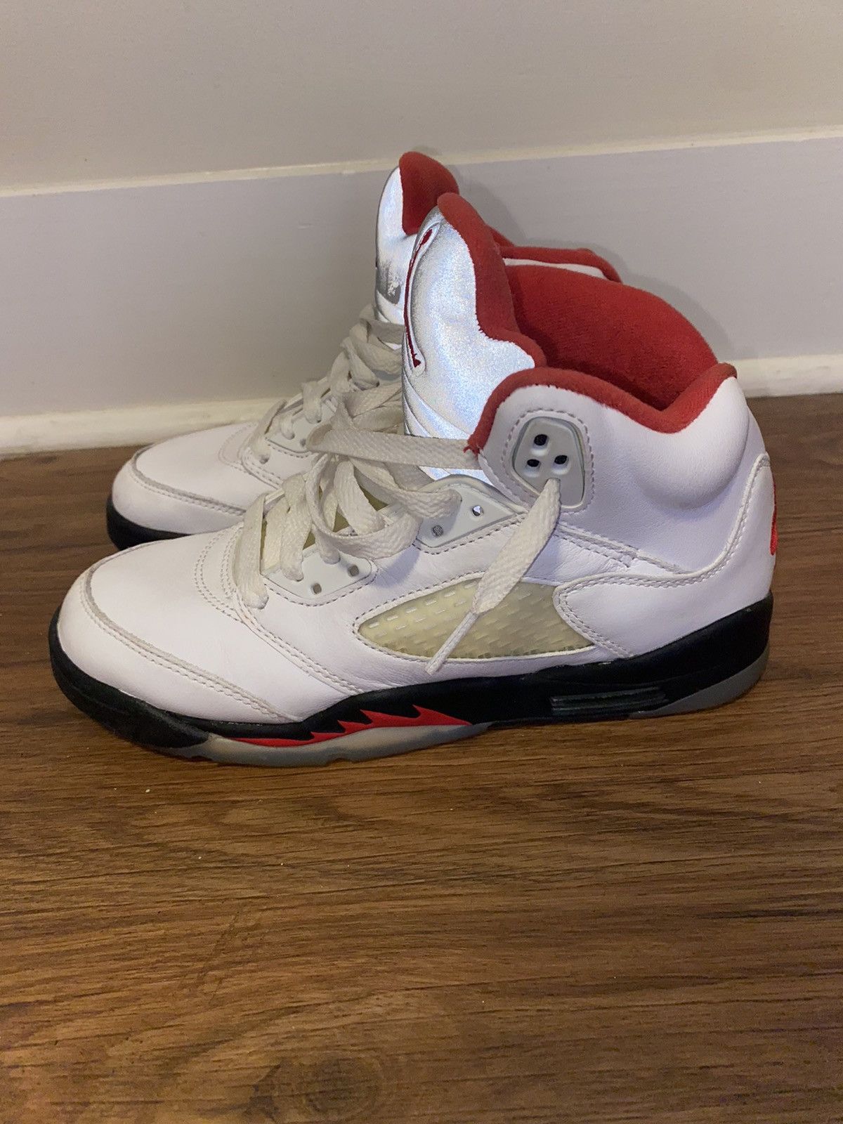 Jordan Brand × Nike Air Jordan 5 Retro 'Fire Red' 2020 - Size 4 Size US 5 / EU 37 - 6 Thumbnail