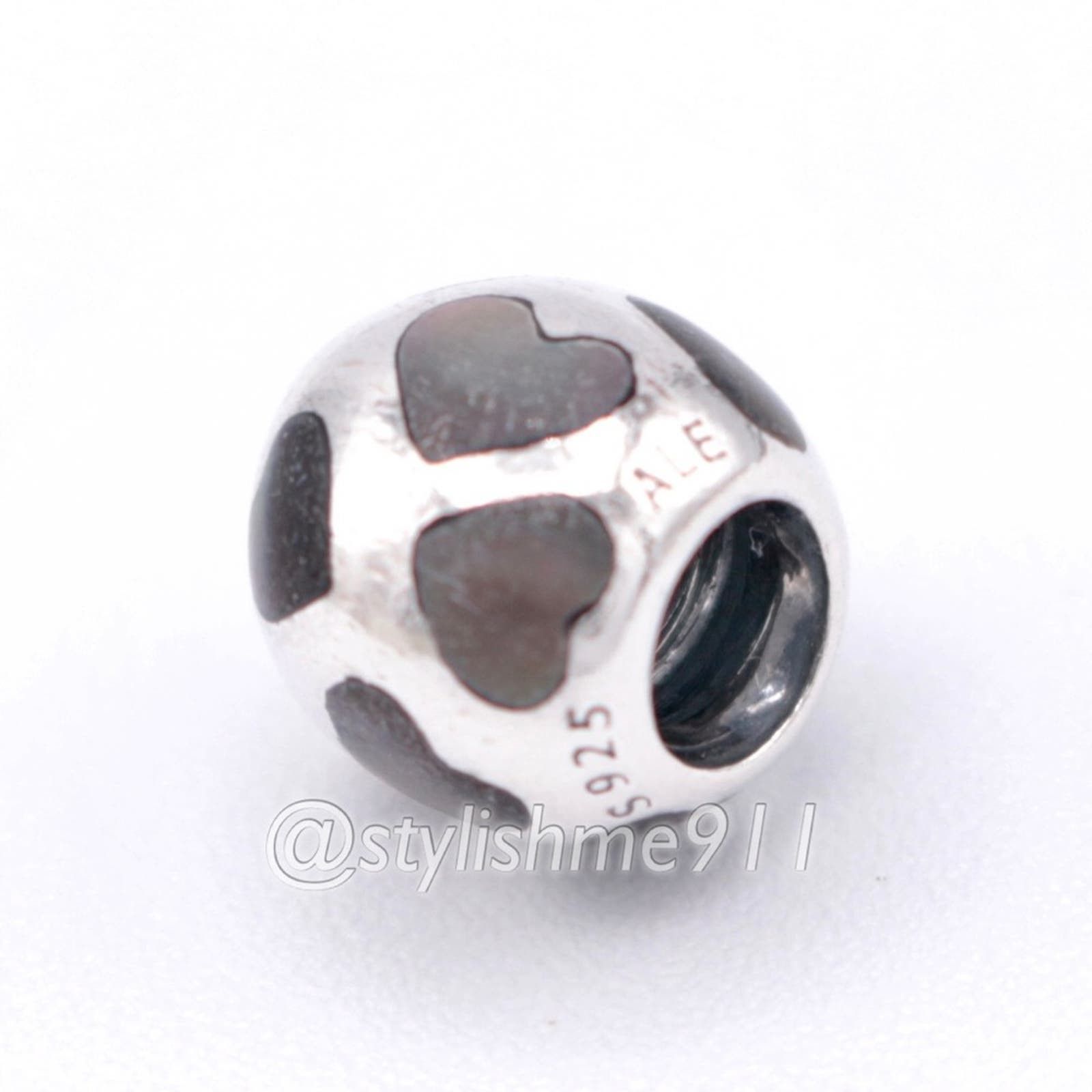 pandora Authentic PANDORA Love Me Black Mother of Pearl Charm Size ONE SIZE - 10 Thumbnail