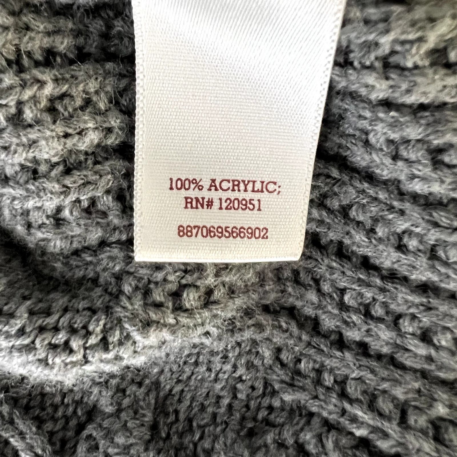Other SO Gray Knitted Scoop Neck Sweater Size M / US 6-8 / IT 42-44 - 7 Thumbnail
