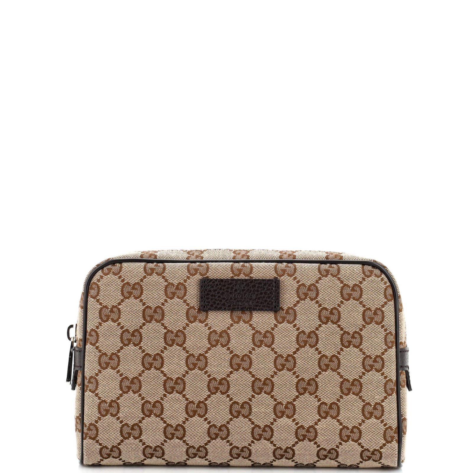 image of Gucci Waist Belt Bag (Outlet) GG Canvas Small in Brown, Women's