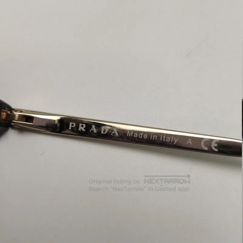 Prada Prada Logo Oversized Sunglasses. Size ONE SIZE - 8 Thumbnail