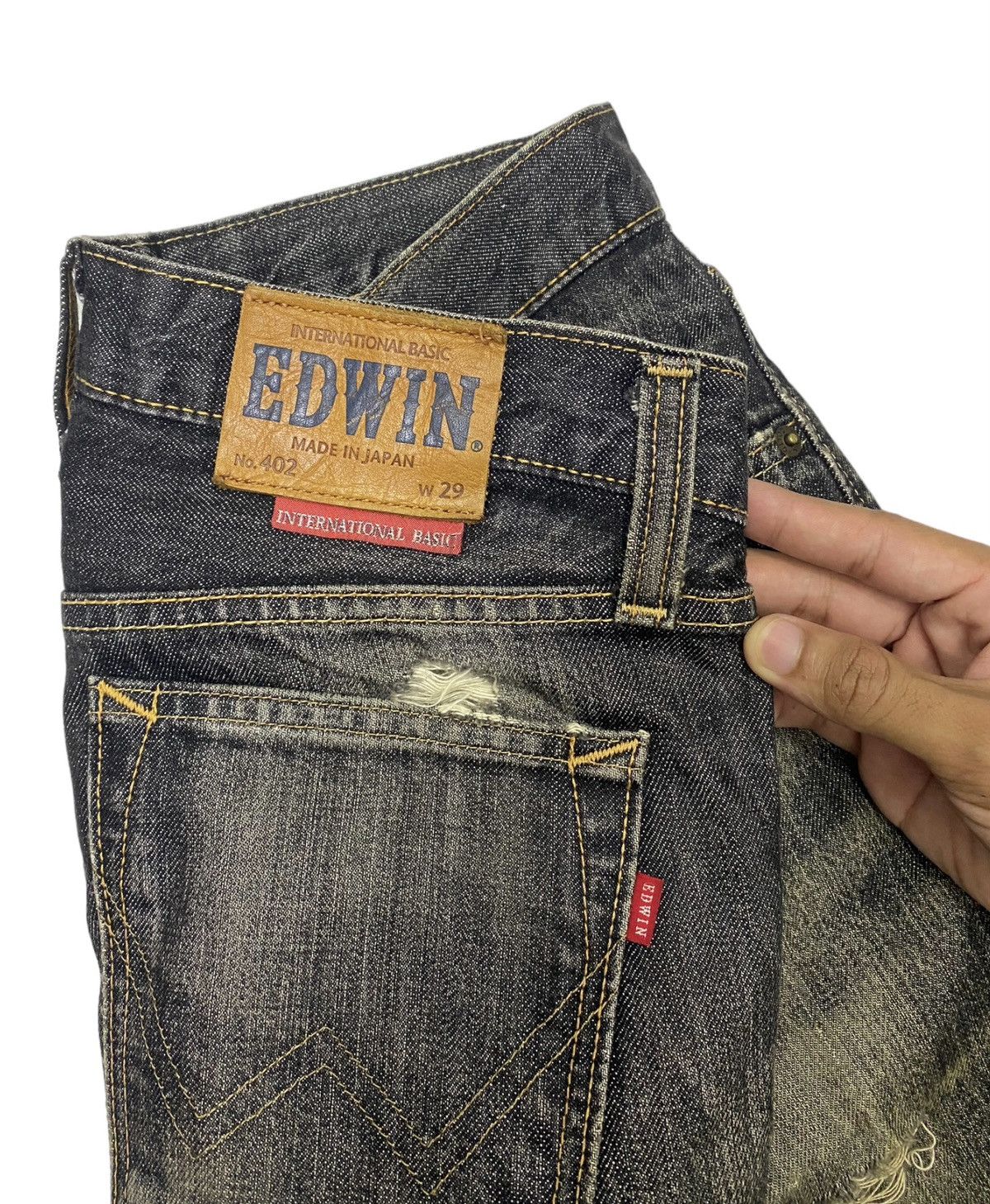 Edwin × Japanese Brand × Undercover DISTRESSED DENIM EDWIN JAPAN UNDERCOVER STYLE DESIGN JEANS Size US 30 / EU 46 - 6 Thumbnail