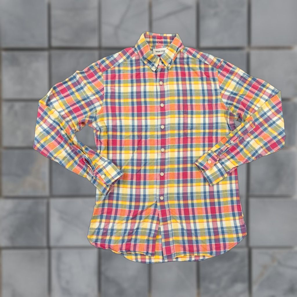 Taylor Stitch Taylor Stitch Shirt 38 Button-Down Long Sleeve Plaid Lightweight Cotton Multicolor Casual Mens Size US M / EU 48-50 / 2 - 1 Thumbnail