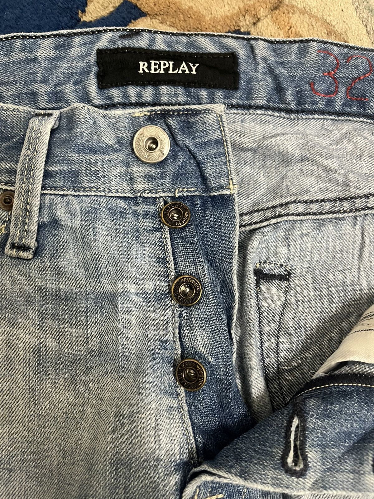 Replay Vintage Replay Distressed Denim Size US 33 - 5 Thumbnail