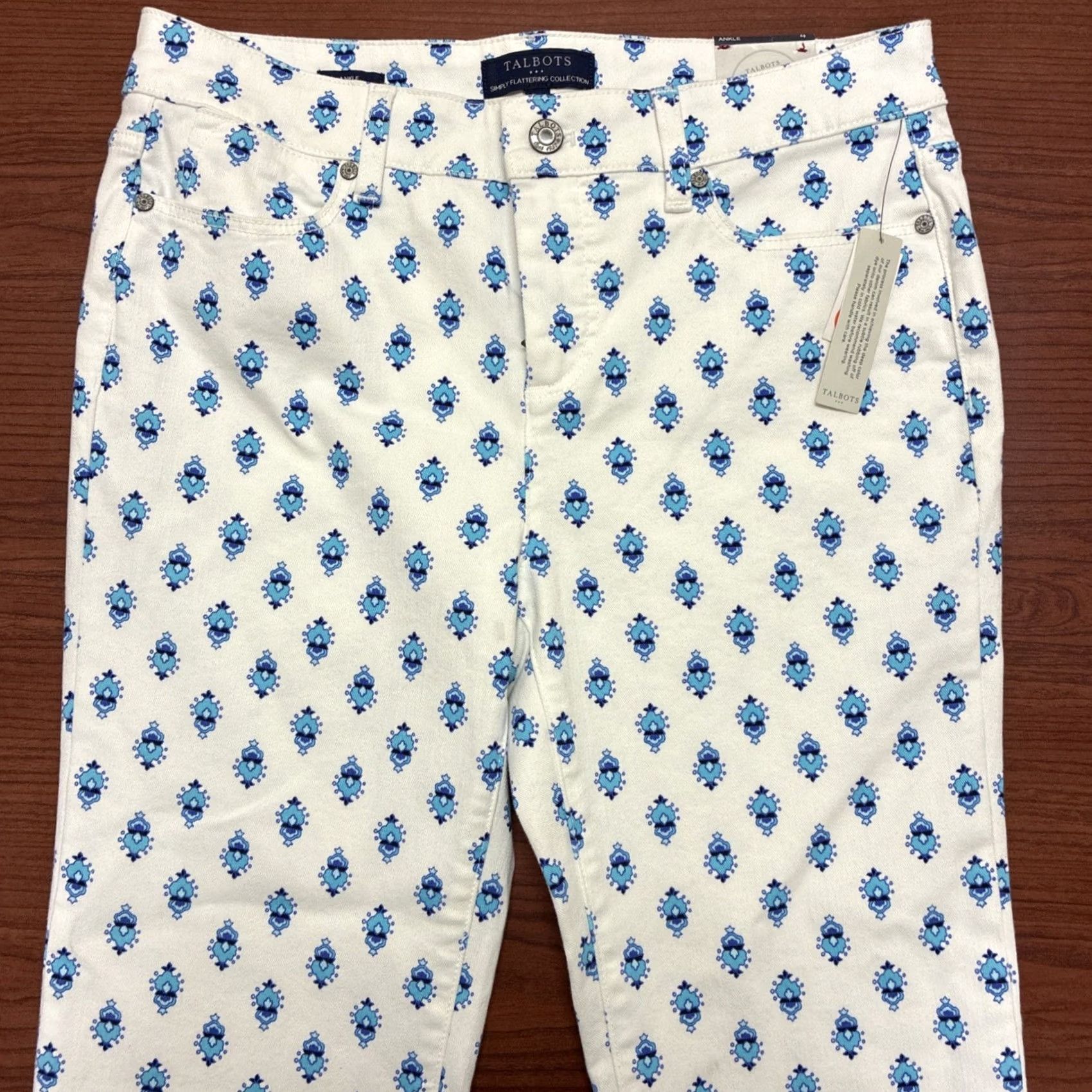 Talbots Talbots Women’s Slimming Ankle Jeans Size 4 White NWT Size 27" / US 4 / IT 40 - 4 Thumbnail