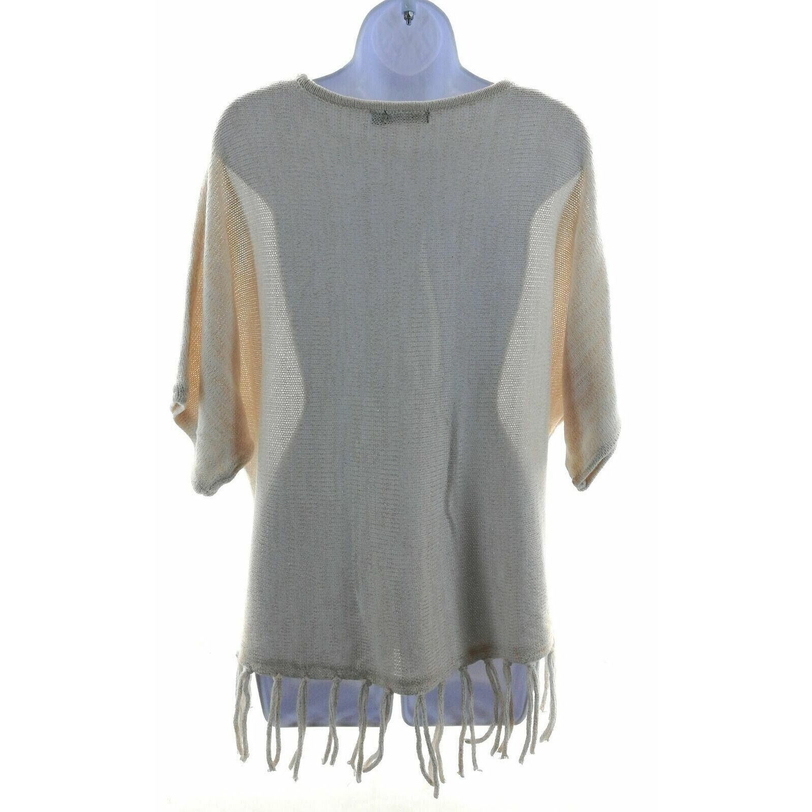 Other Domani Cream & Gold Metallic Oversized Sweater - Size Medium Size M / US 6-8 / IT 42-44 - 3 Thumbnail
