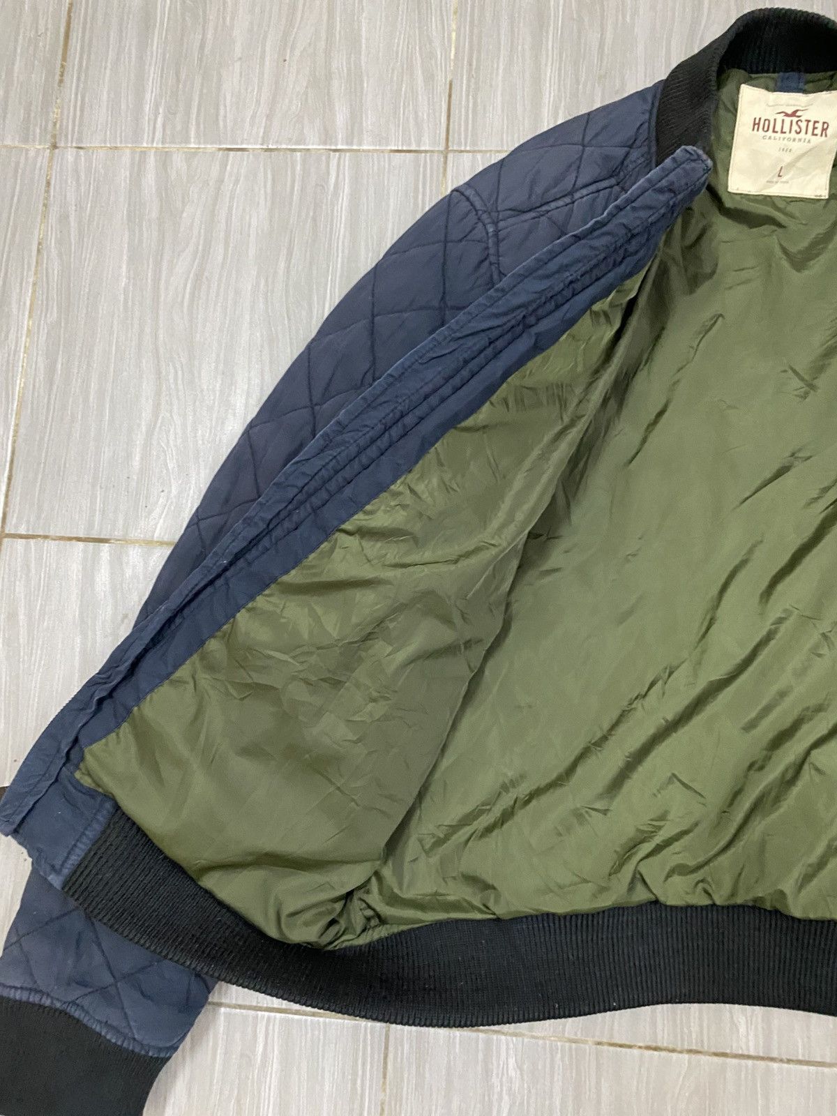 Hollister Vtg Hollister Bomber Quilted Jacket Size US L / EU 52-54 / 3 - 13 Thumbnail