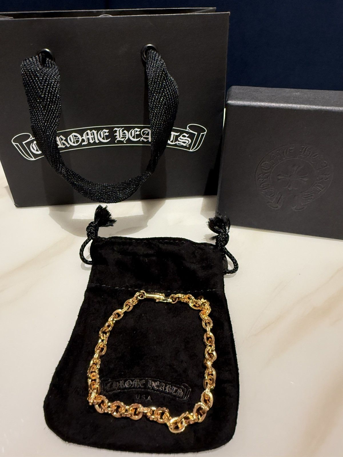 Chrome Hearts 22k paperchain bracelet Size ONE SIZE - 1 Thumbnail