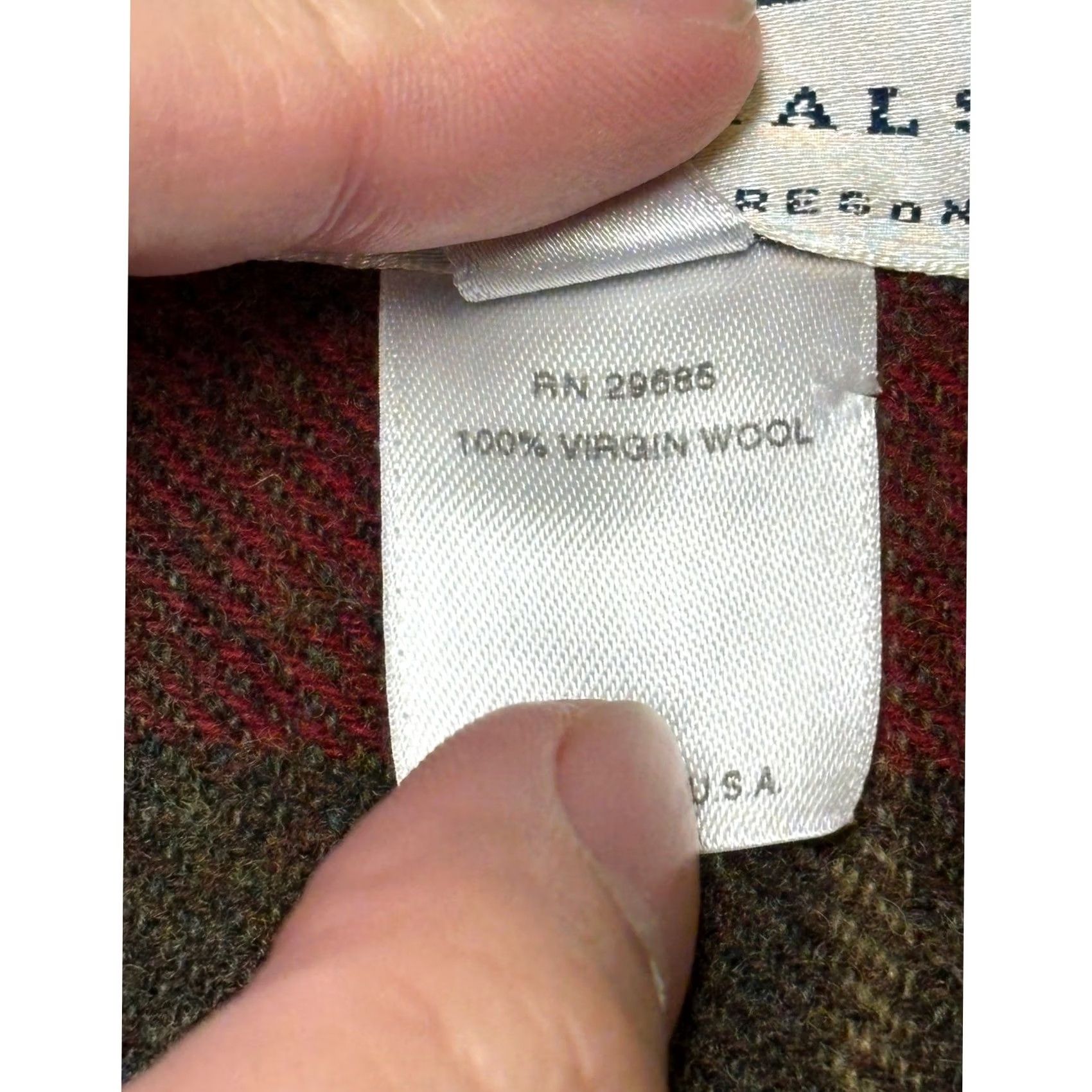 Pendleton VINTAGE Pendleton Jacket Wool Plaid Button Front Red Womens Large Mid-Length Wool Jacket Size L / US 10 / IT 46 - 4 Thumbnail