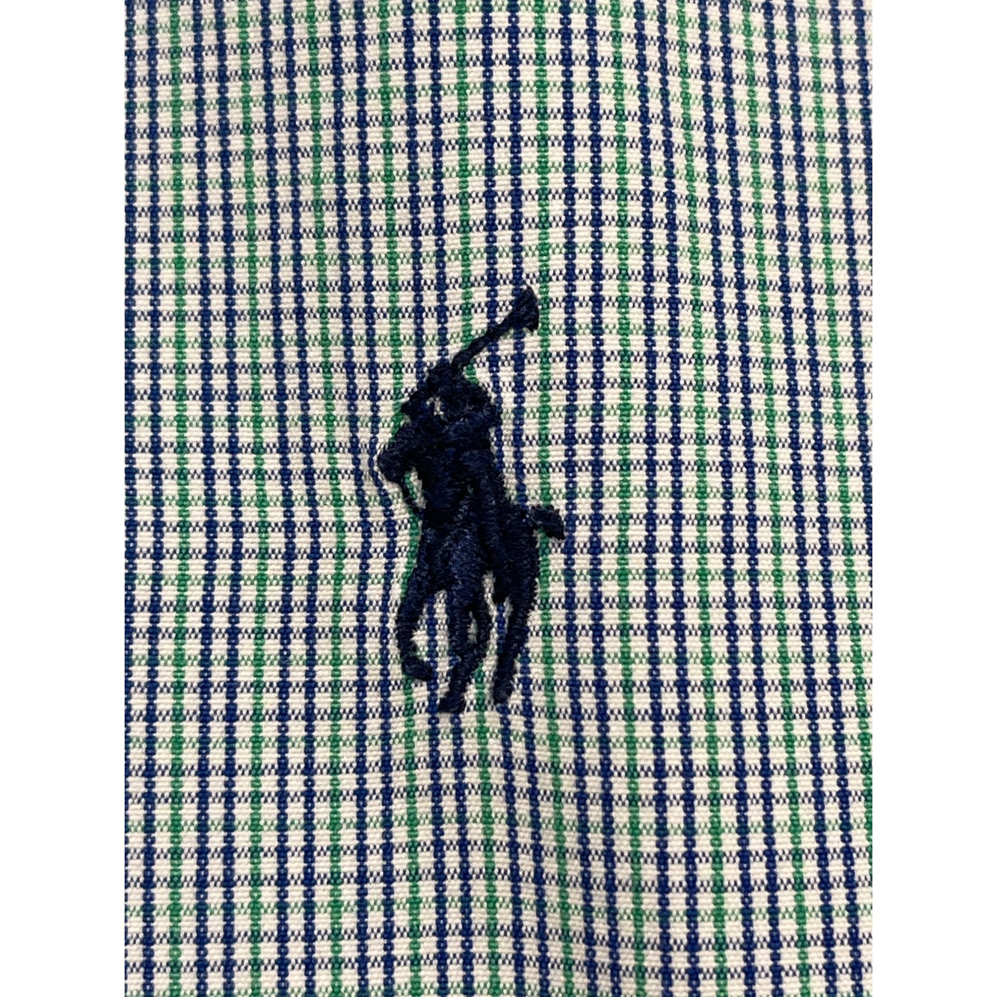 Ralph Lauren Ralph Lauren SKU 7741 Mens Blue and Green Plaid Long Sleeve Size US XL / EU 56 / 4 - 10 Thumbnail