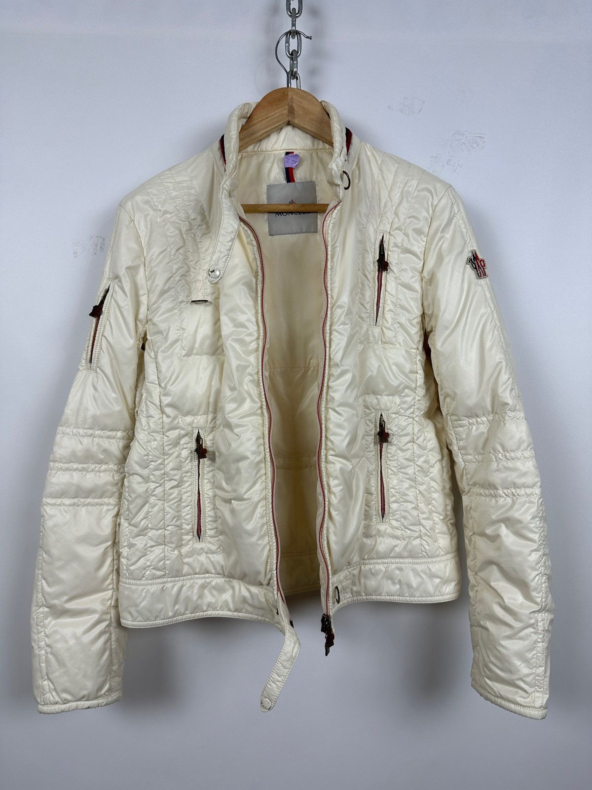 Moncler Moncler Grenoble Light Beige Zip Up Down Puffer Jacket Size XL / US 12-14 / IT 48-50 - 13 Thumbnail