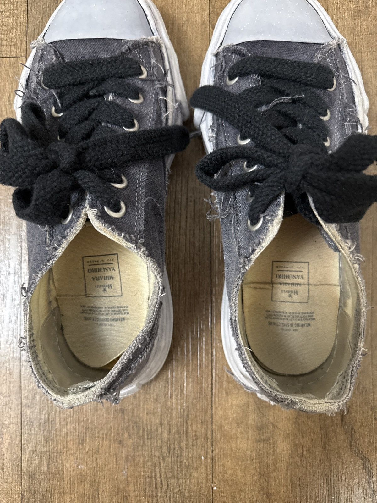 Maison MIHARA YASUHIRO Maison Mihara Yasuhiro Black Over-Dyed Peterson Sneakers Size US 9 / EU 42 - 5 Thumbnail