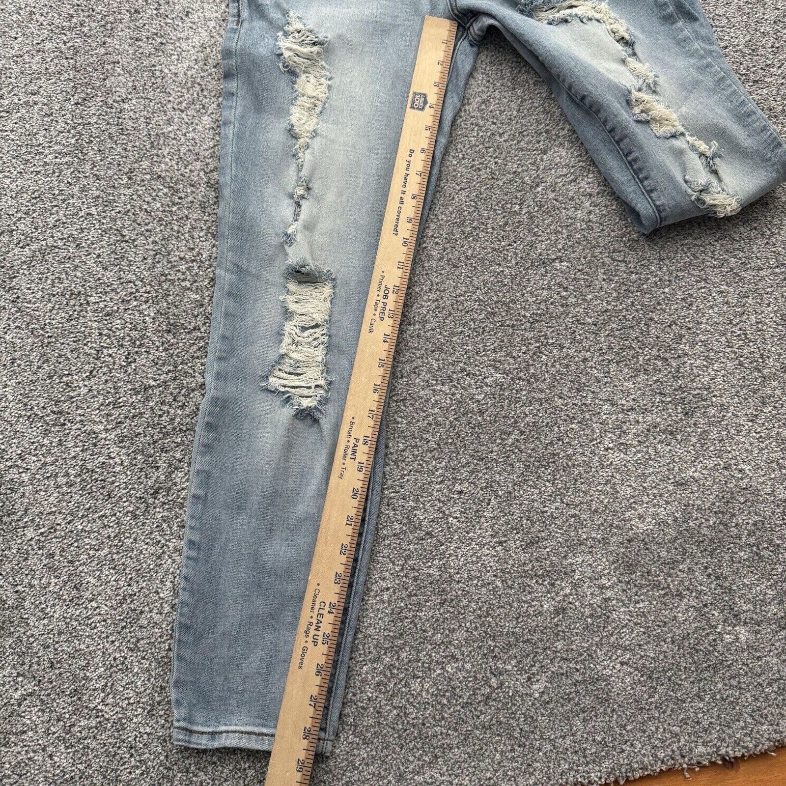 Other STS Blue Distressed Ankle Skinny Jeans Womens 31 Mid Rise Size 31" - 4 Thumbnail