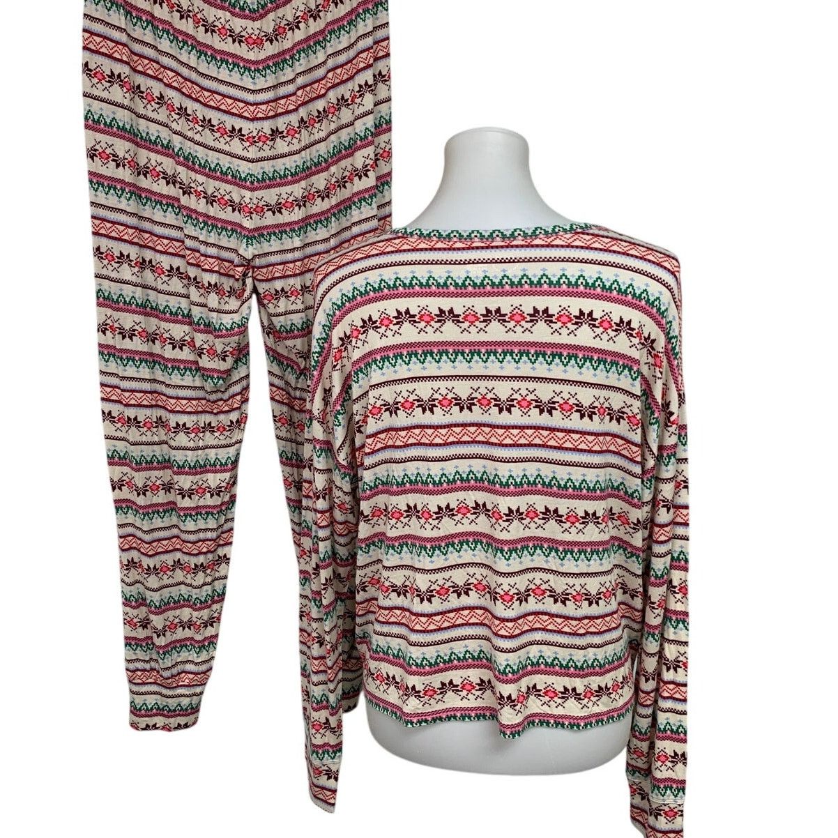 American Eagle Outfitters Aerie 2PC Long Sleeve Lightweight Soft Pajama Top Pants Set Size S / US 4 / IT 40 - 2 Thumbnail