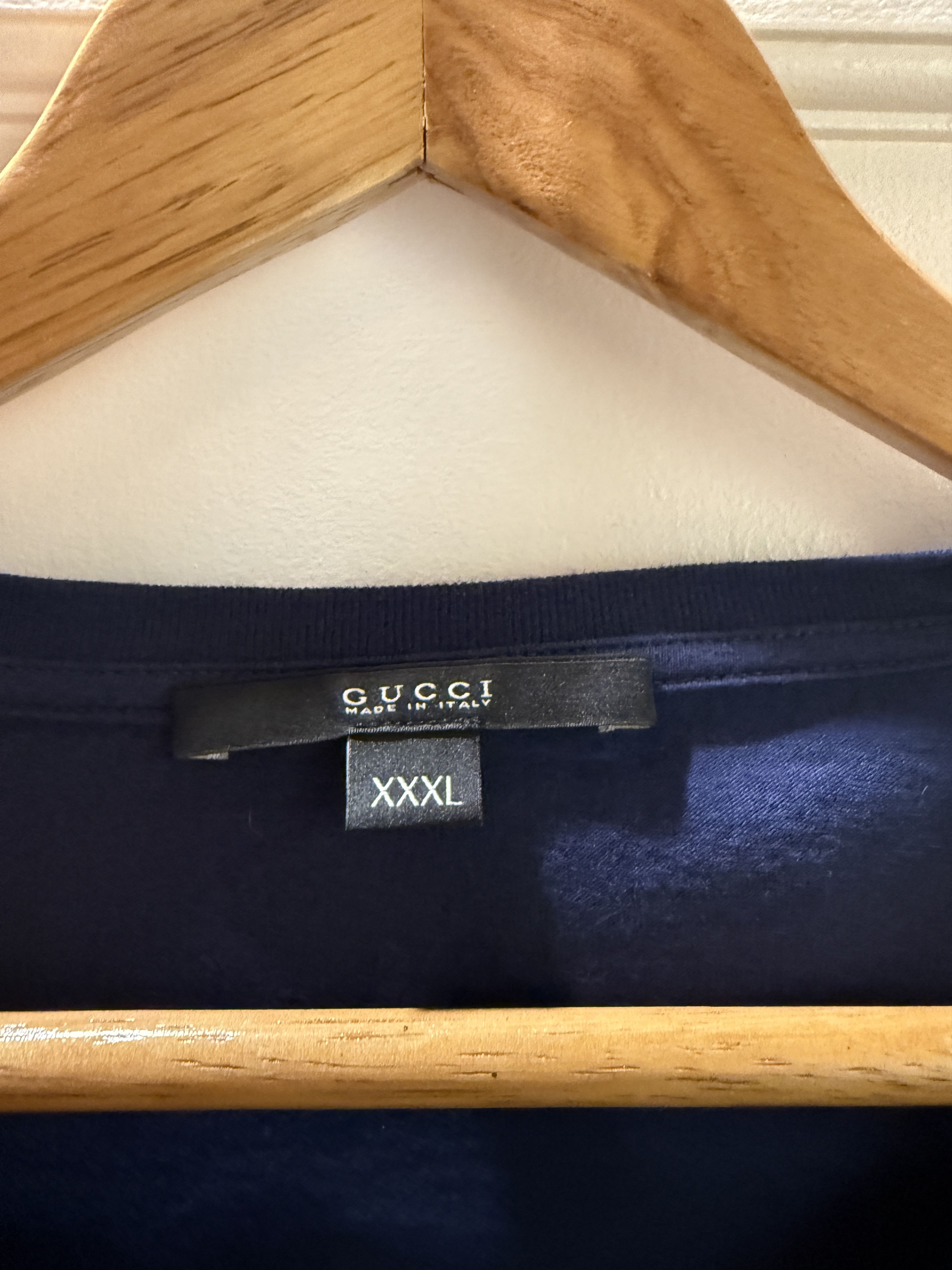 Gucci Gucci Logo T-shirt In Blue Size XXXL Size US XXL / EU 58 / 5 - 3 Thumbnail