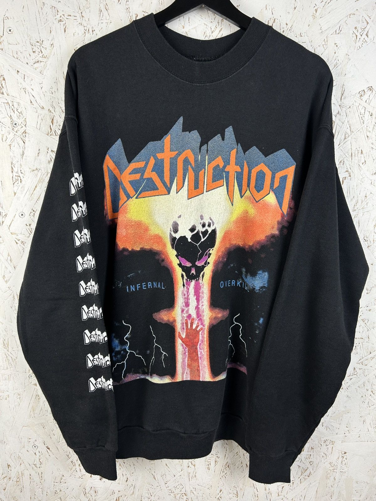 Band Tees 90s Destruction Infernal Overkill Screen Stars Sweatshirt XL Size US XL / EU 56 / 4 - 1 Thumbnail