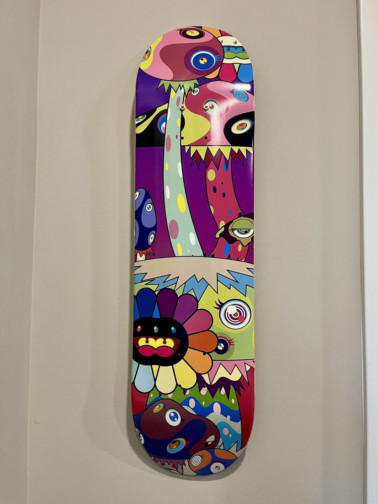 スケートボード Takashi Murakami Camo Skull Skateboard Takashi Murakami: Camo-Skull Skateboard Deck | Gagosian Shop