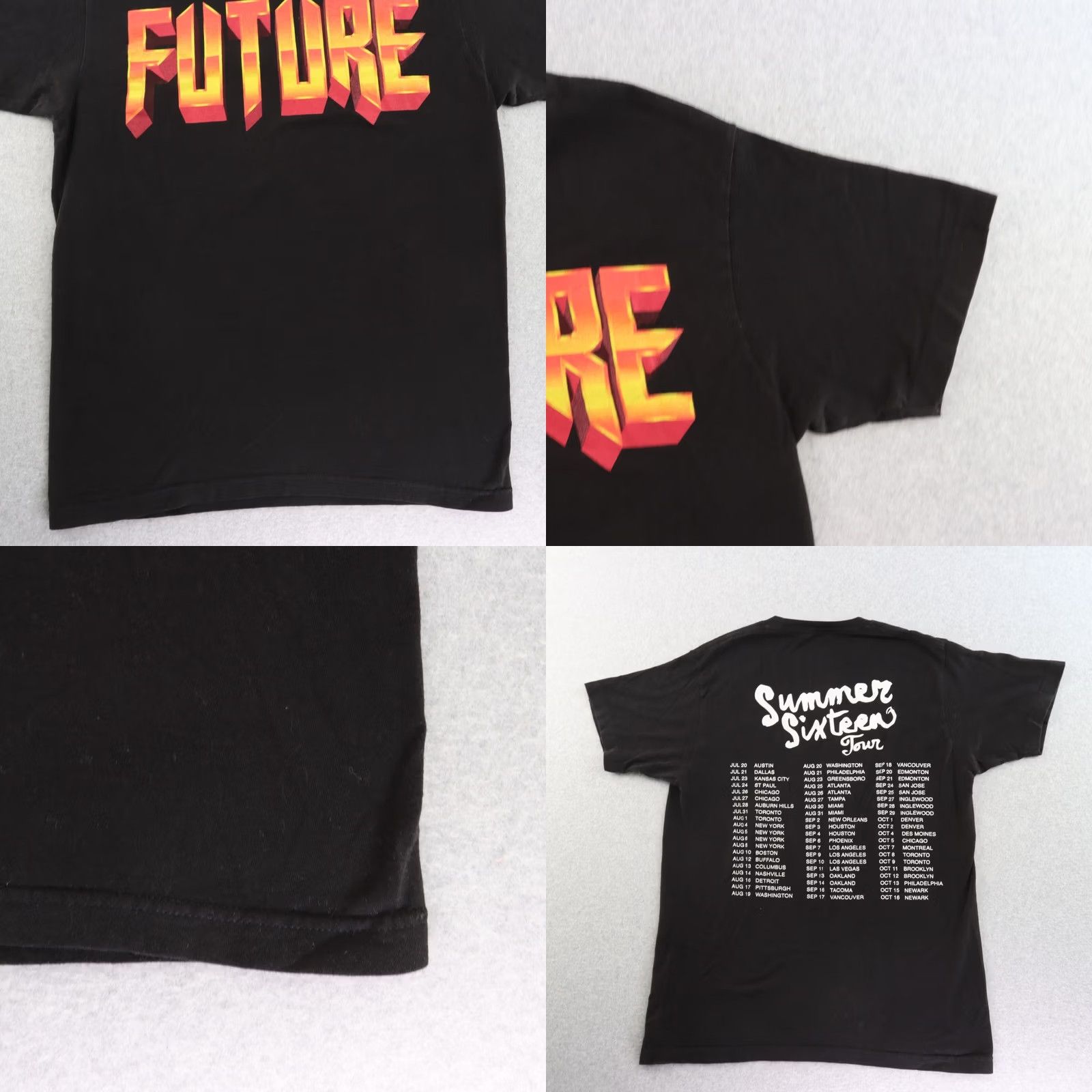 3sixteen Freebandz Future Drake Tour T-Shirt Mens Medium Black Short Sleeve Music 2010s Size US M / EU 48-50 / 2 - 8 Thumbnail