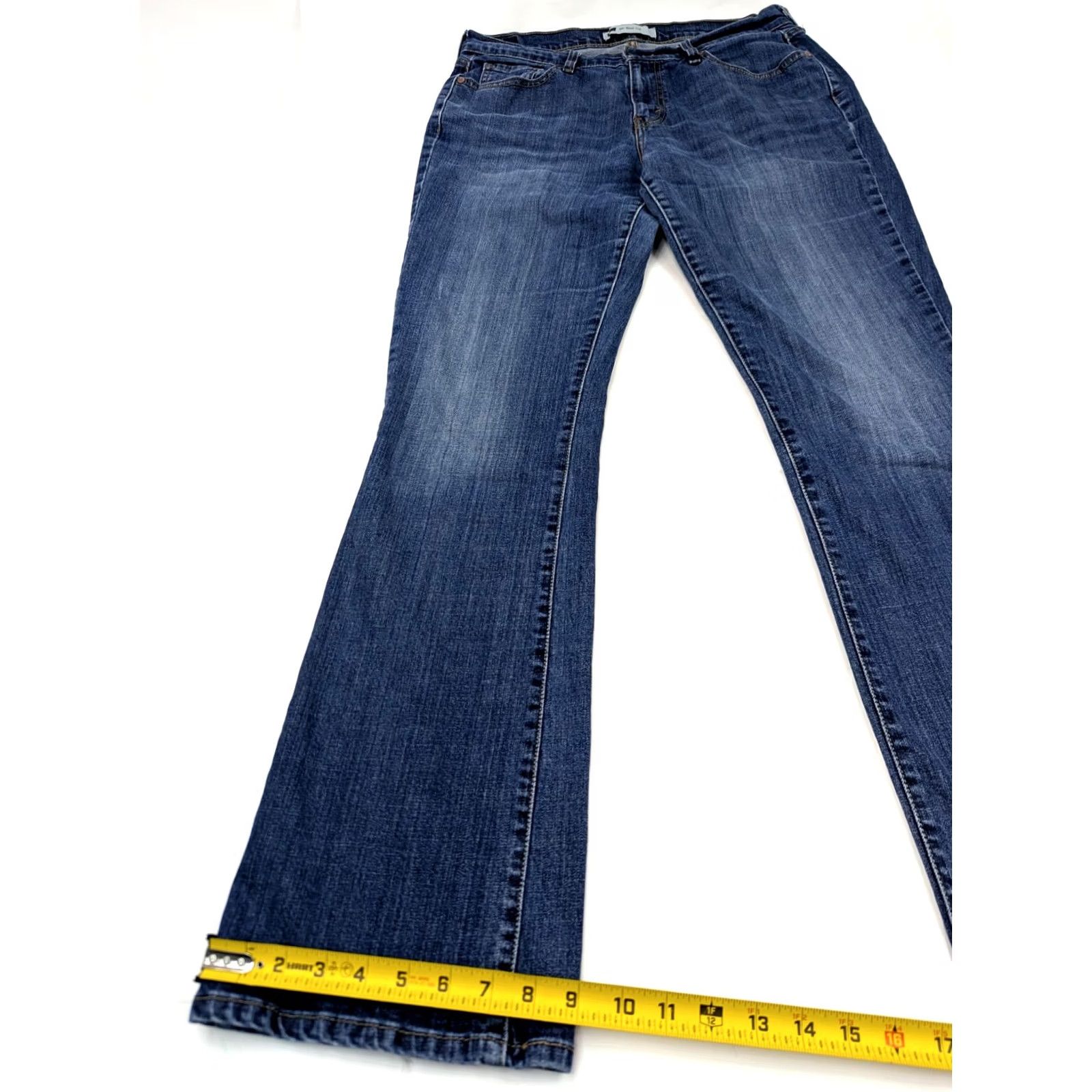 Levi's Levi's 515 Boot Cut Jeans Women 12 Long 32x34 Blue Denim Stretch Regular Flared Bootcut Pockets Zipper Button Vintage No Size 34" / US 12 / IT 48 - 2 Thumbnail