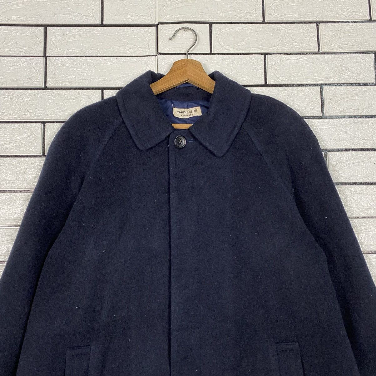 Isamu Katayama Backlash 📌Vintage Wool Overcoat Isamu Ishii Company Herringbone Size US M / EU 48-50 / 2 - 4 Thumbnail