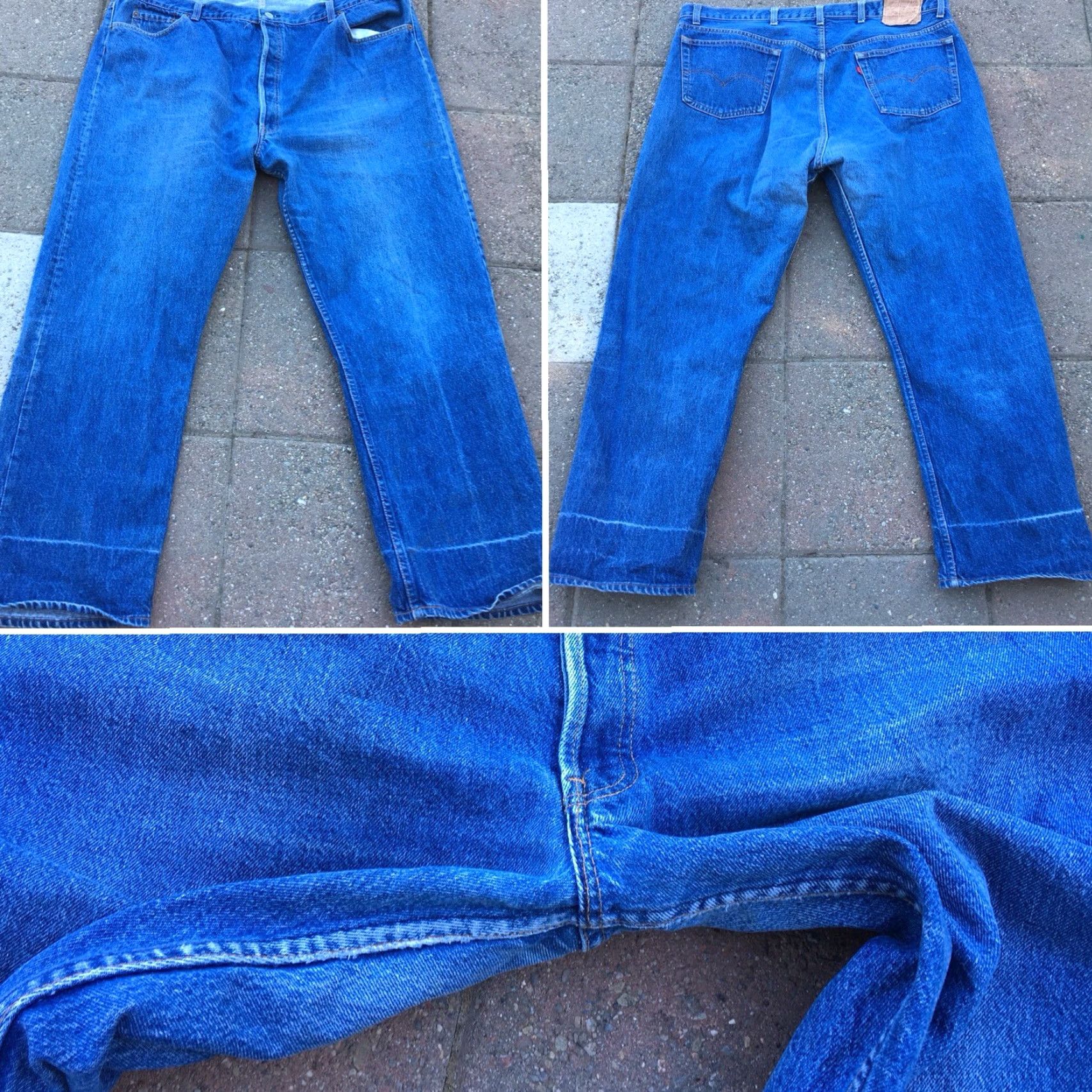 Vintage Vintage Levi’s Button Fly 501 Jeans Denim Blue 43 Waist 30 Inseam Made In USA Levi’s Jeans Rockabilly Mens Boys? Size US 43 - 7 Thumbnail