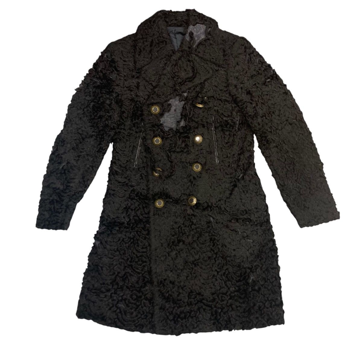 DISTRESSED JEAN PAUL GAULTIER FEMME FAUX FUR JACKET
