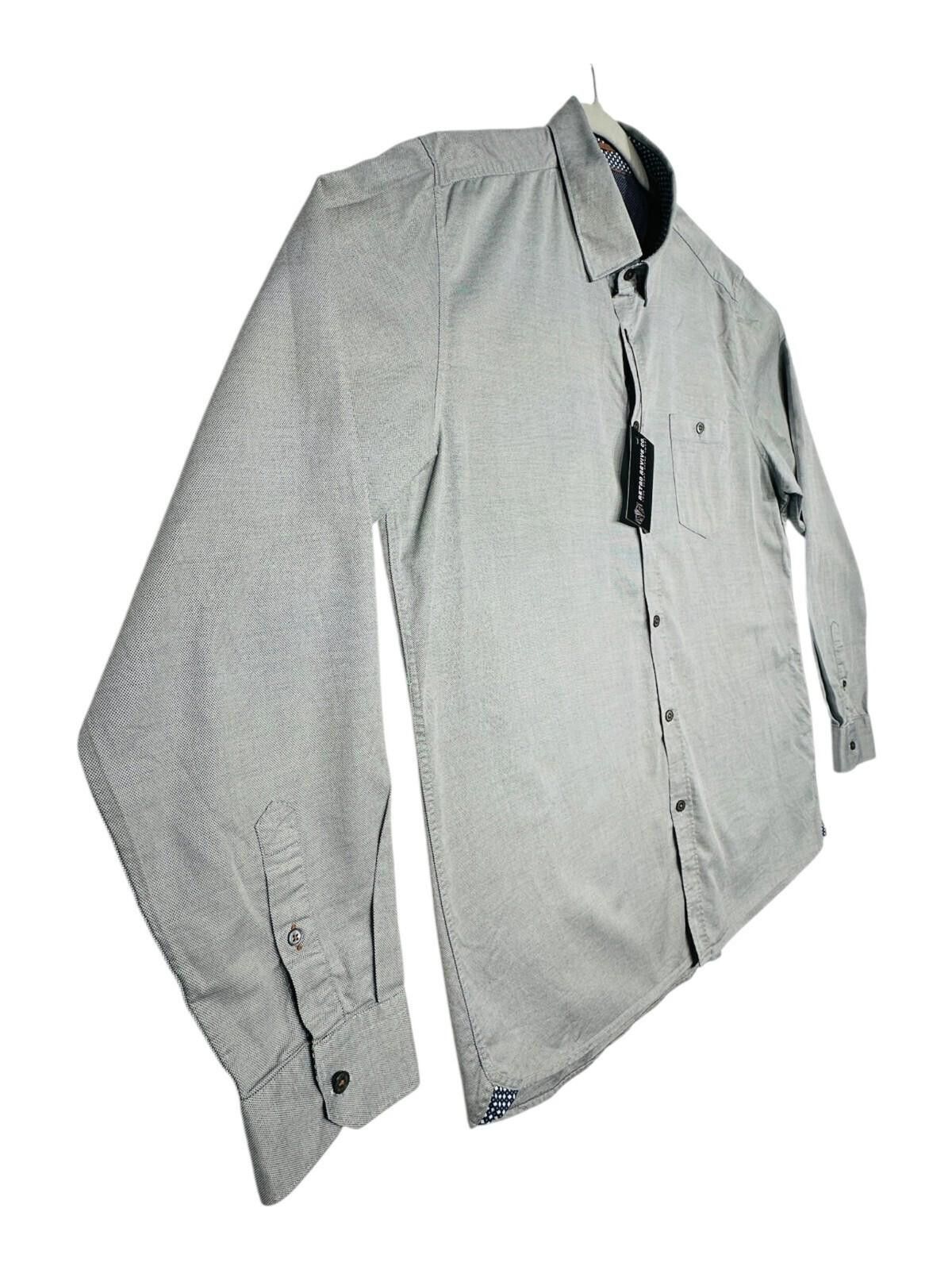 Ted Baker Ted Baker 6 Shirt Men's UK Size 2XL Grey Button Pocket Size 48R - 5 Thumbnail