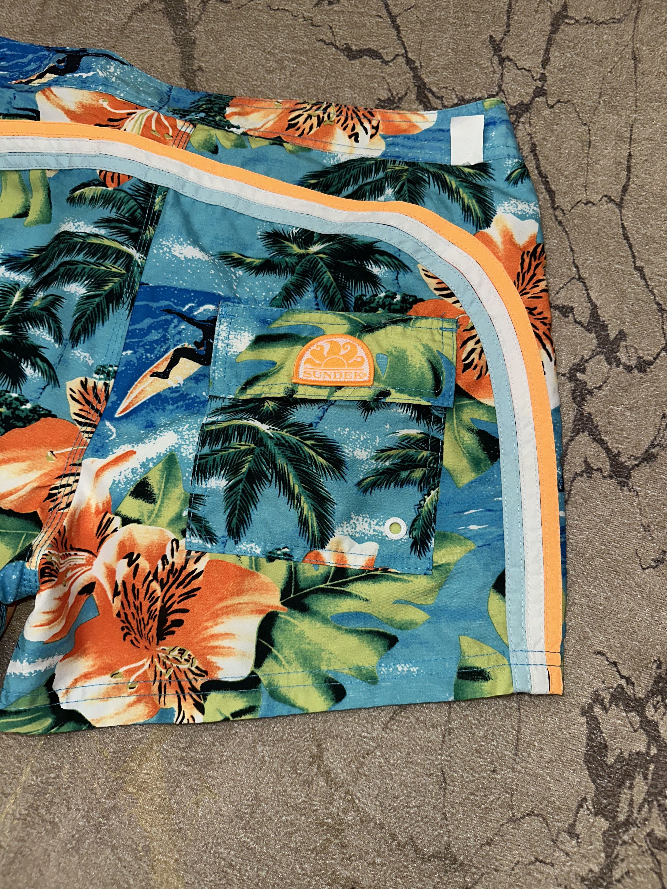 Sundek Palm Tropical Sundek 30 Beach Board Shorts Trunks Size 30 S Size US 30 / EU 46 - 3 Thumbnail