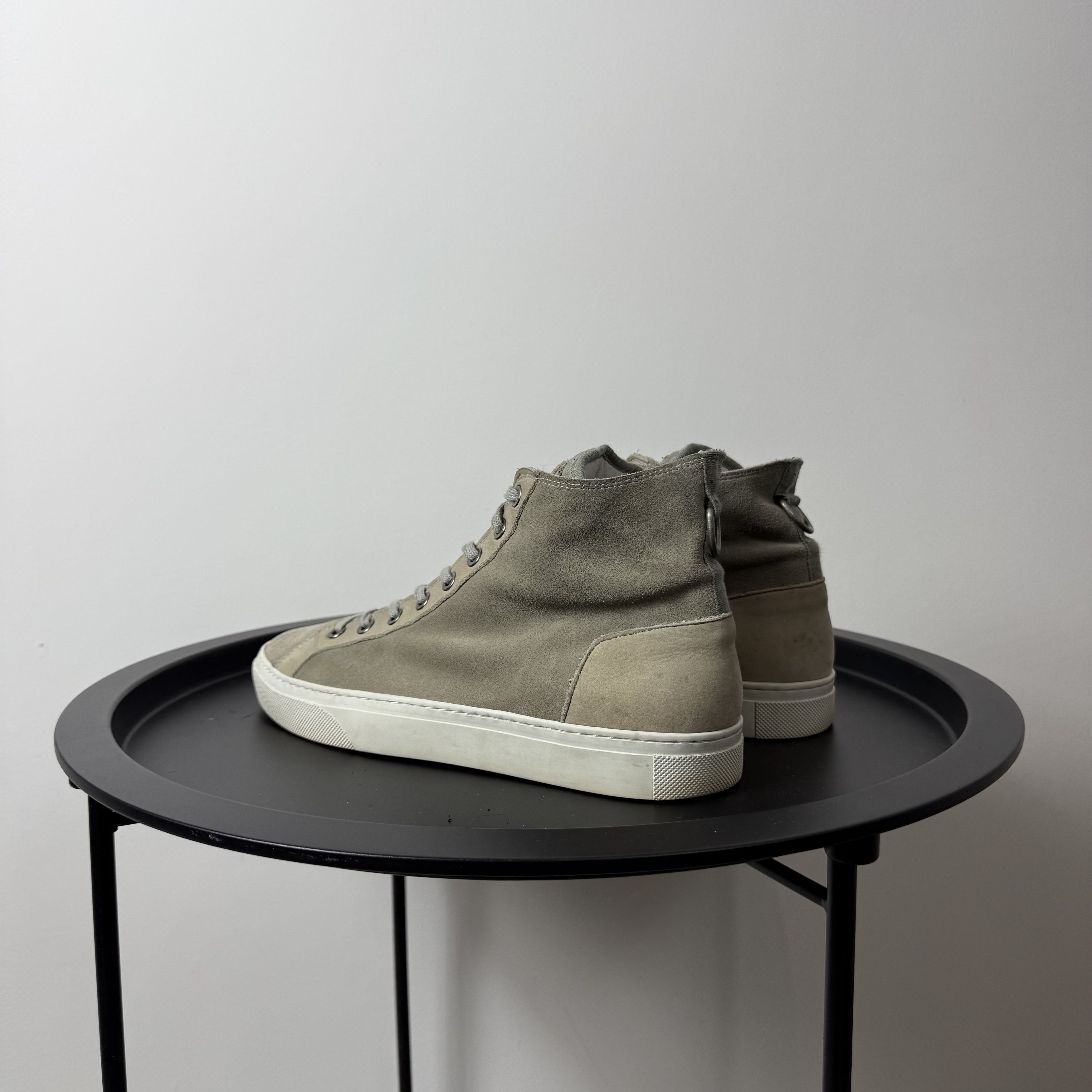 Allsaints Allsaints Beige Hi-Top Formal Sneakers Size US 8 / EU 41 - 4 Thumbnail