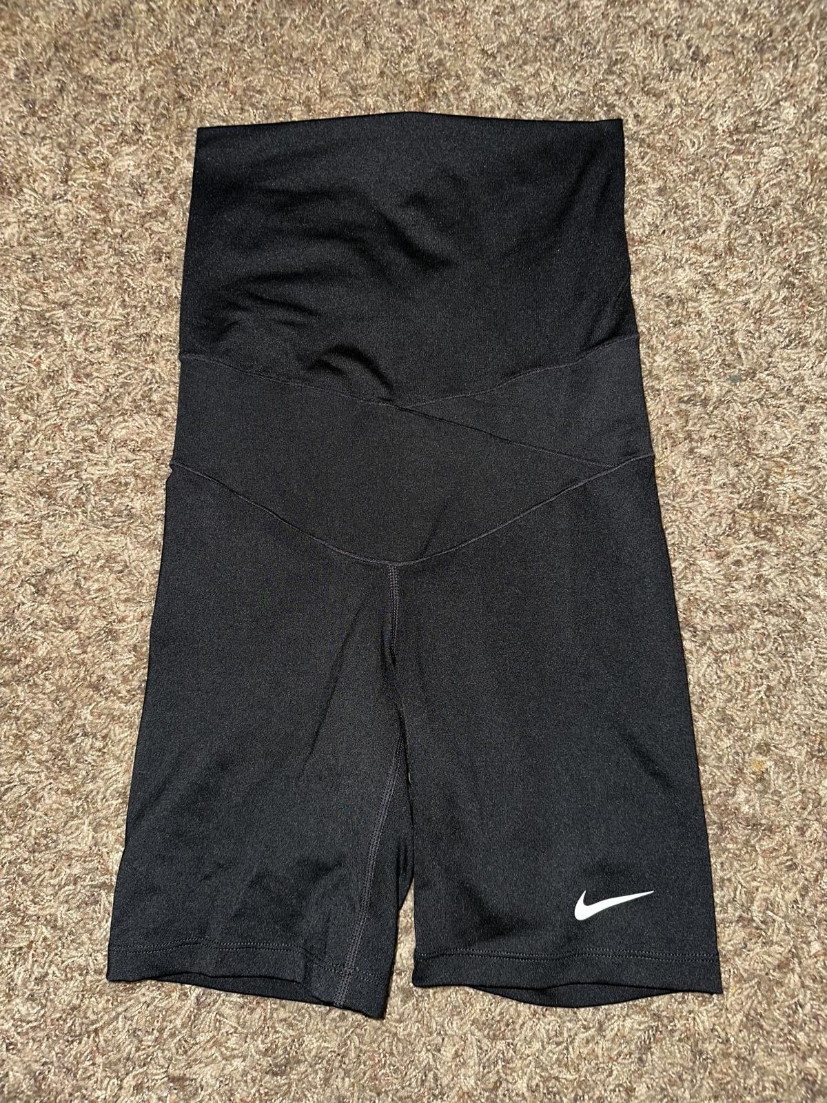 Nike Nike Women's One Dri-FIT 7” Maternity Black Shorts Size 26" / US 2 / IT 38 - 1 Thumbnail