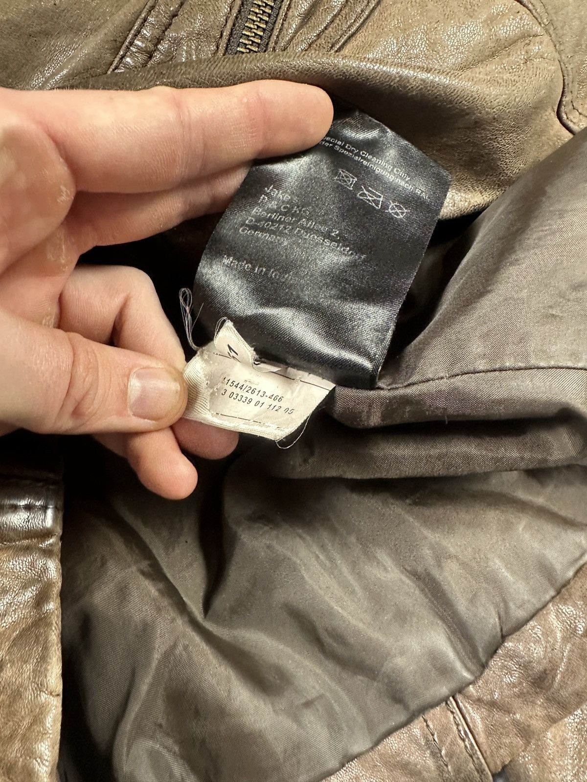 Vintage Y2k Vintage Leather Jacket Opium Avant Garden Rare VTg Pelle Size XS / US 0-2 / IT 36-38 - 5 Thumbnail