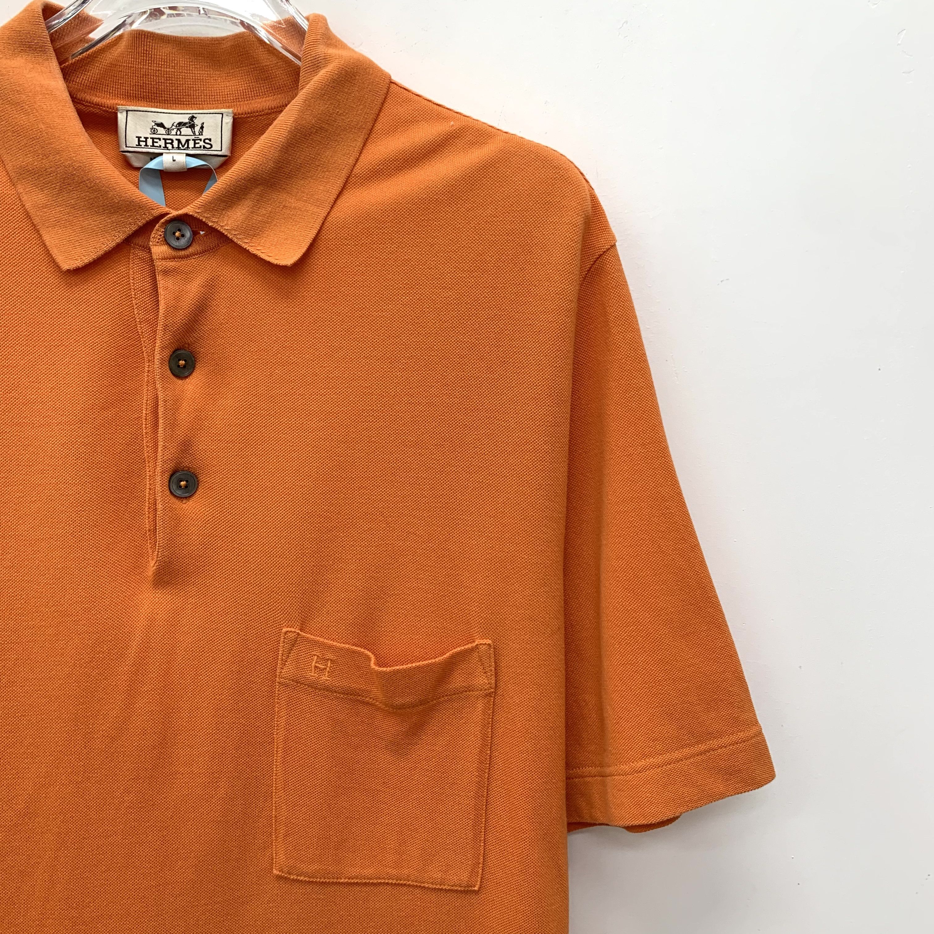 Hermes Hermes Orange Polo Shirt L Size US M / EU 48-50 / 2 - 6 Thumbnail