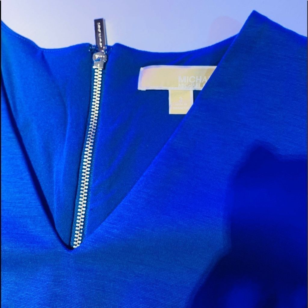 Michael Kors Michael Kors Blue & Black dress size 2 Size XXS / US 00 / IT 34 - 4 Thumbnail