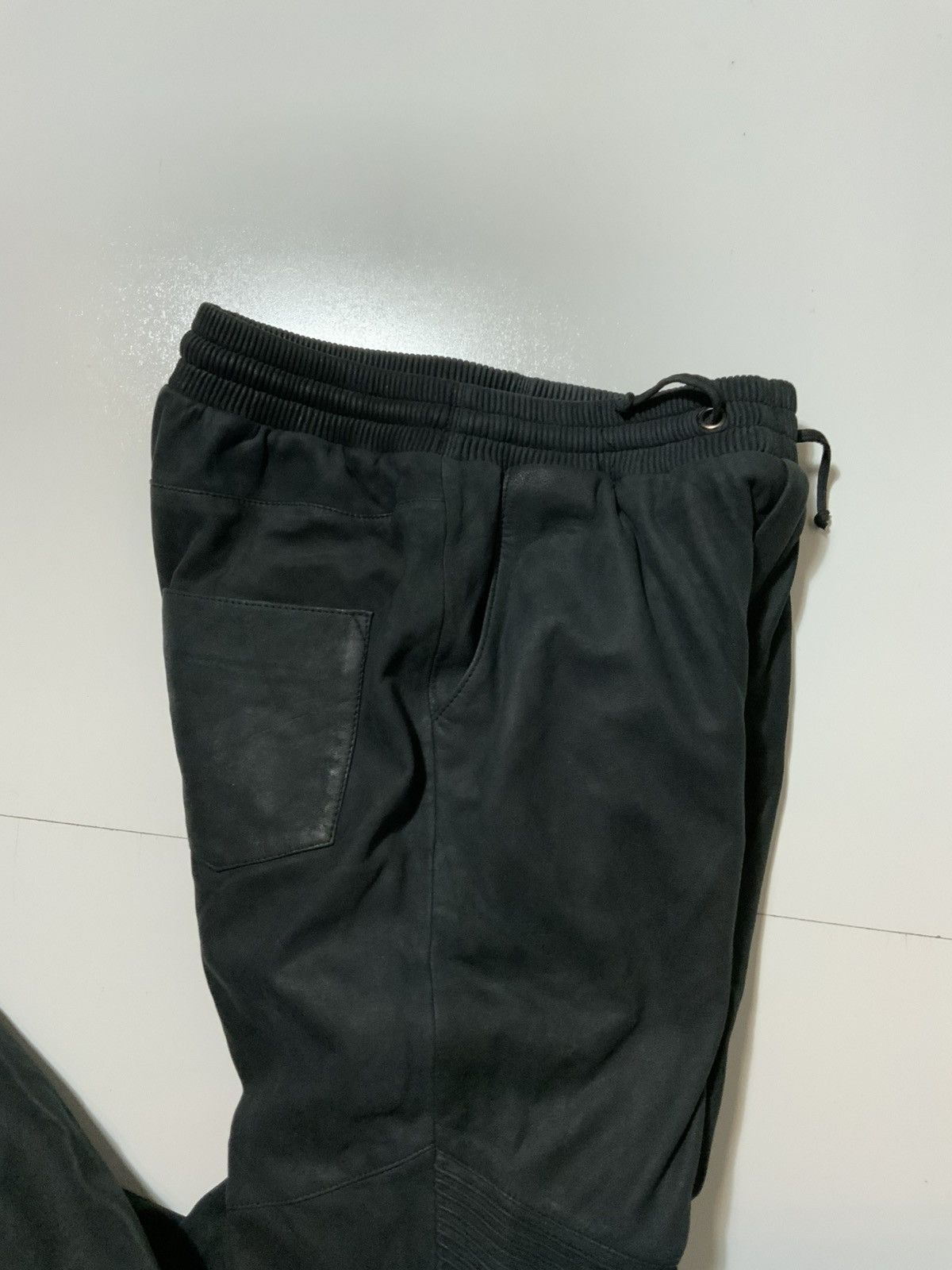 Designer Autark Rough Concept Berlin Lamb Leather Biker Moto Pants Size US 32 / EU 48 - 9 Thumbnail
